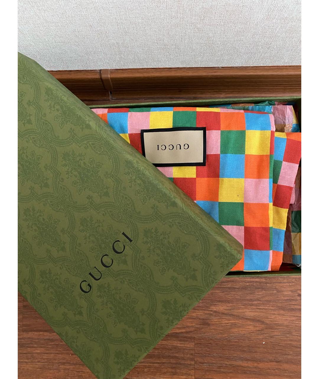 GUCCI Розовые текстильные кеды, фото 8