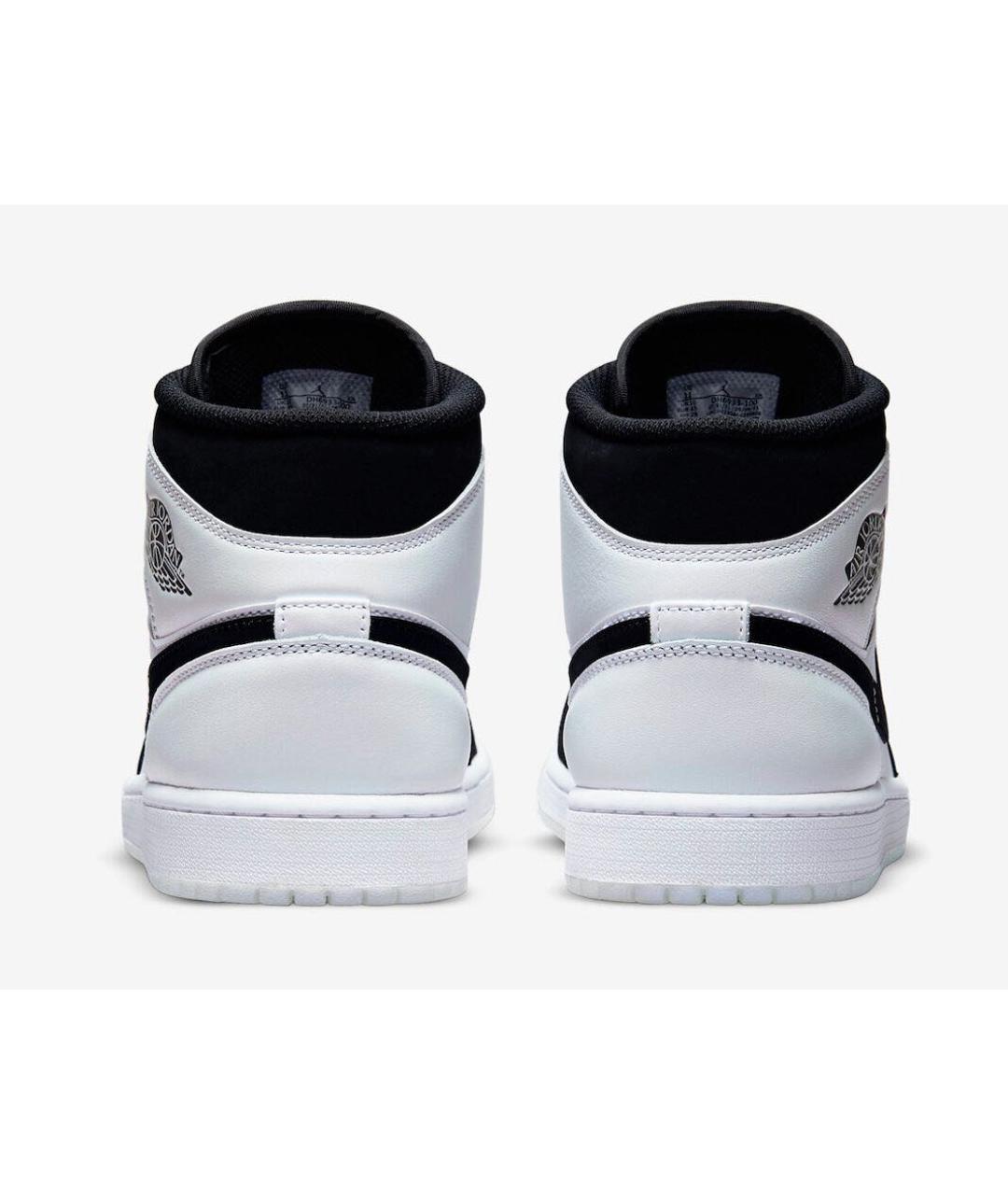 JORDAN Белые кожаные высокие кроссовки / кеды, фото 4