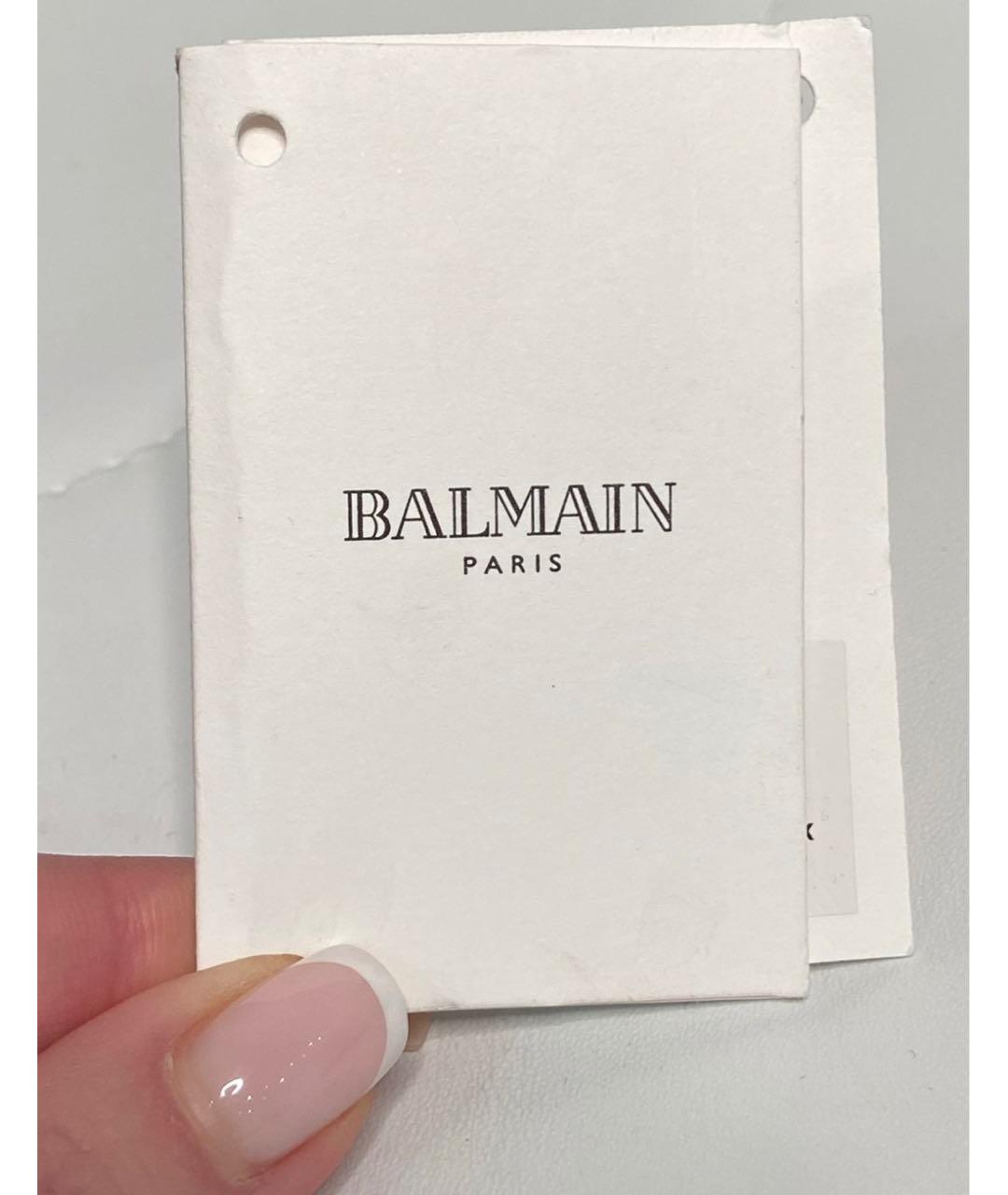 BALMAIN Черный кожаный ремень, фото 8