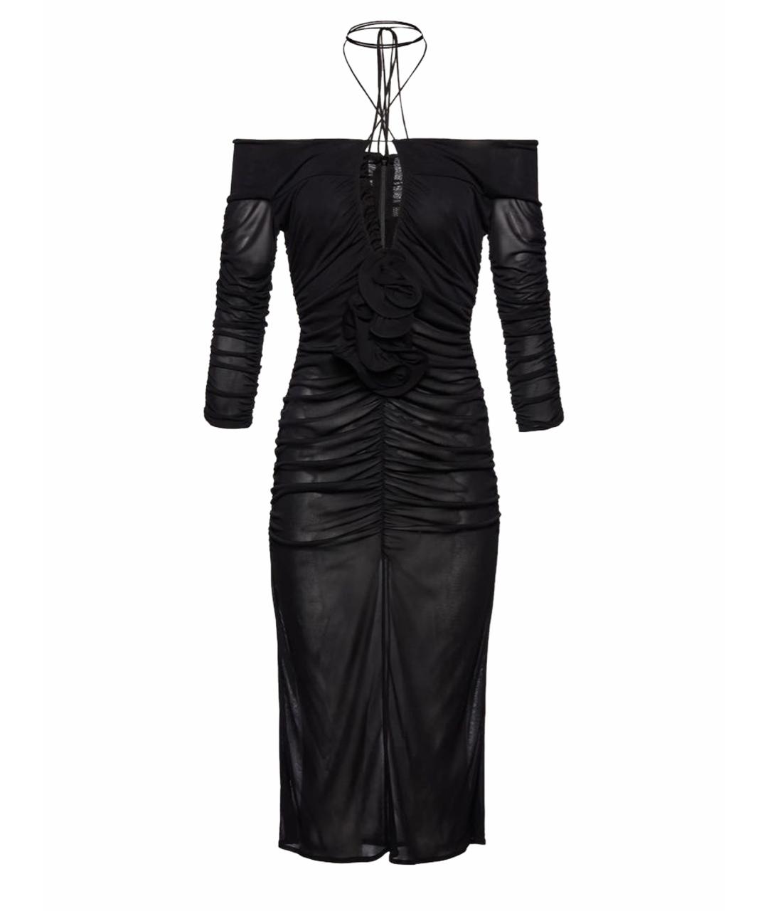 MAGDA BUTRYM Черное вискозное вечернее платье, фото 1