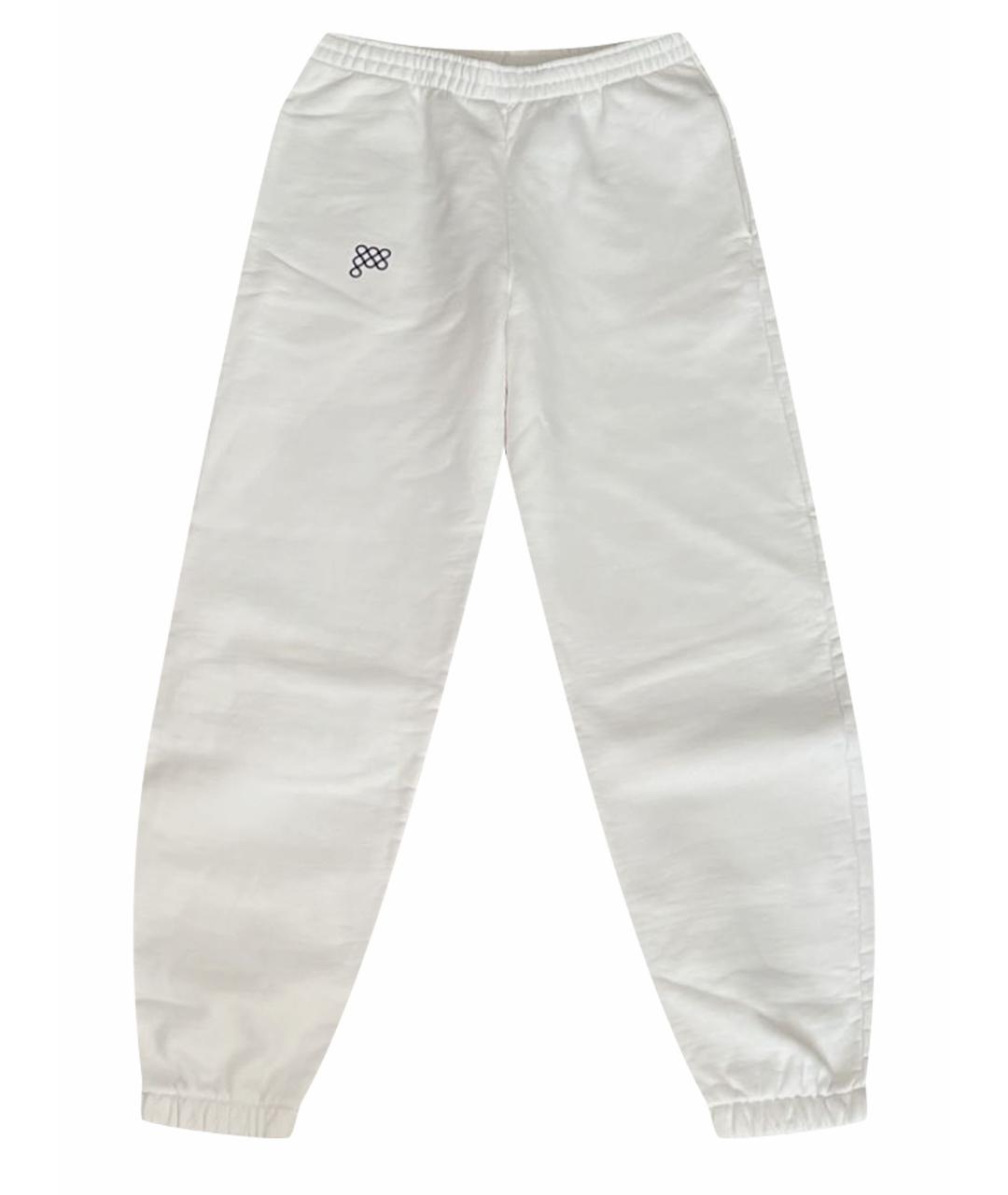 THE PANGAIA Белые хлопковые спортивные брюки и шорты, фото 1