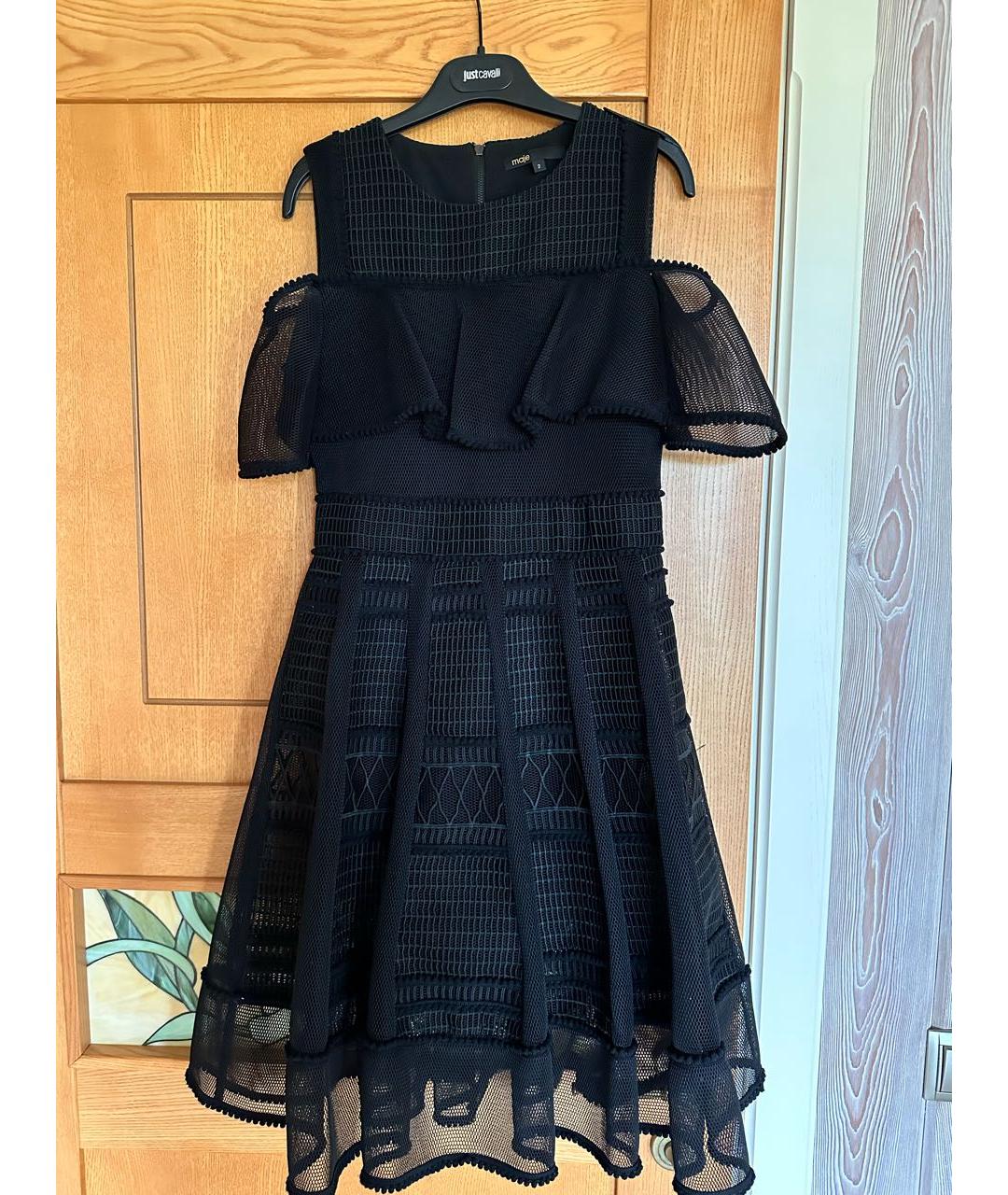 MAJE Черное коктейльное платье, фото 6