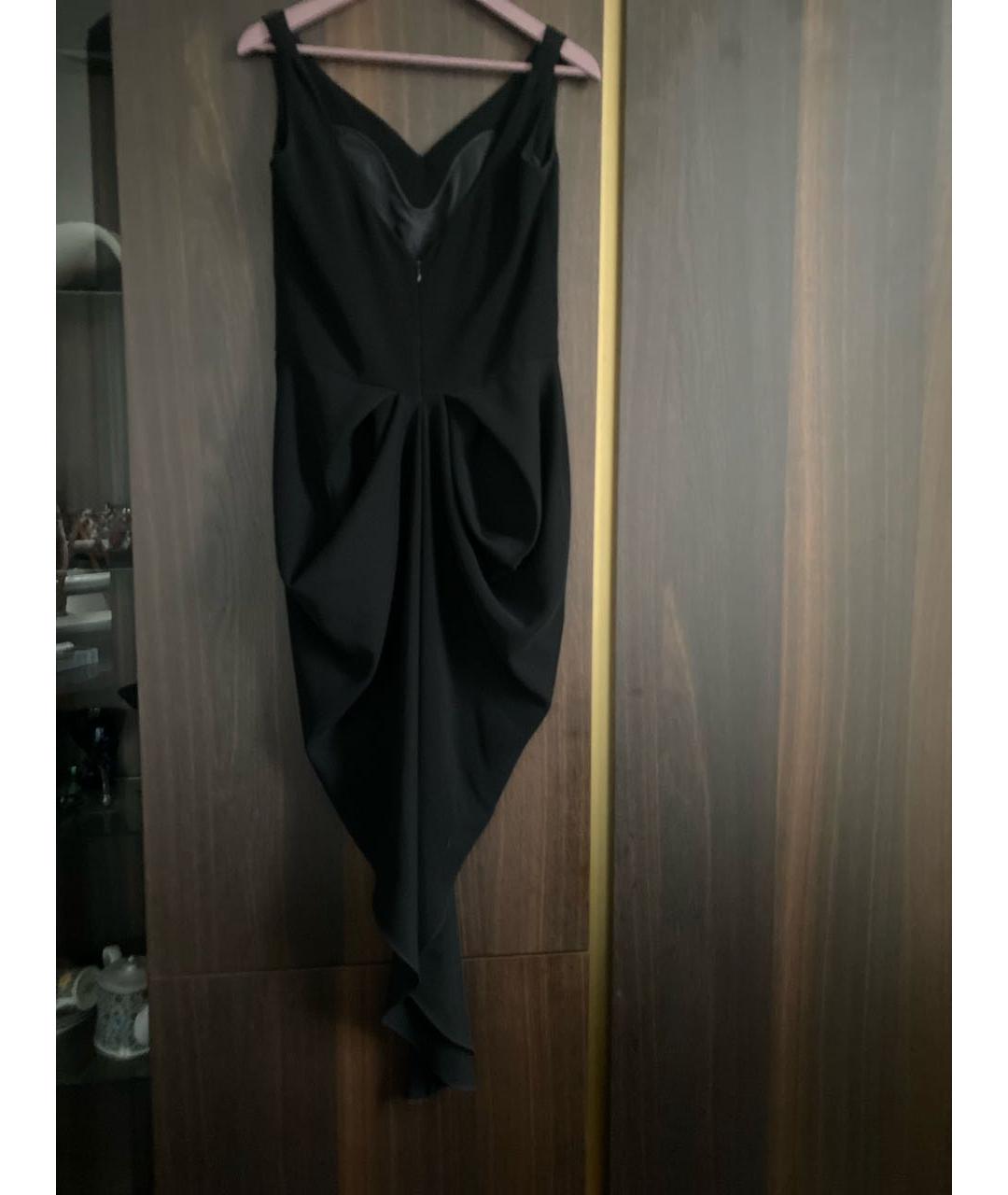 YVES SAINT LAURENT VINTAGE Черное полиэстеровое коктейльное платье, фото 2