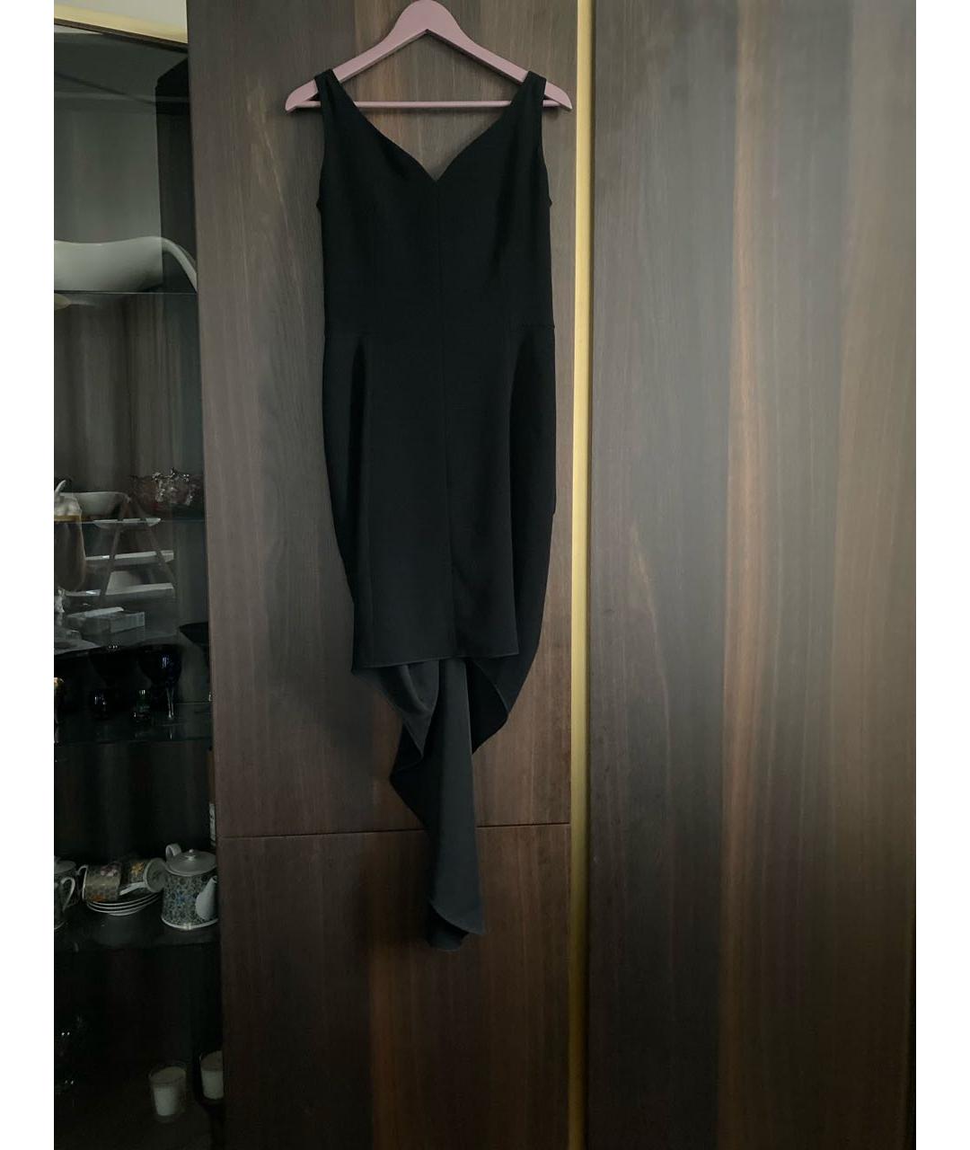 YVES SAINT LAURENT VINTAGE Черное полиэстеровое коктейльное платье, фото 5