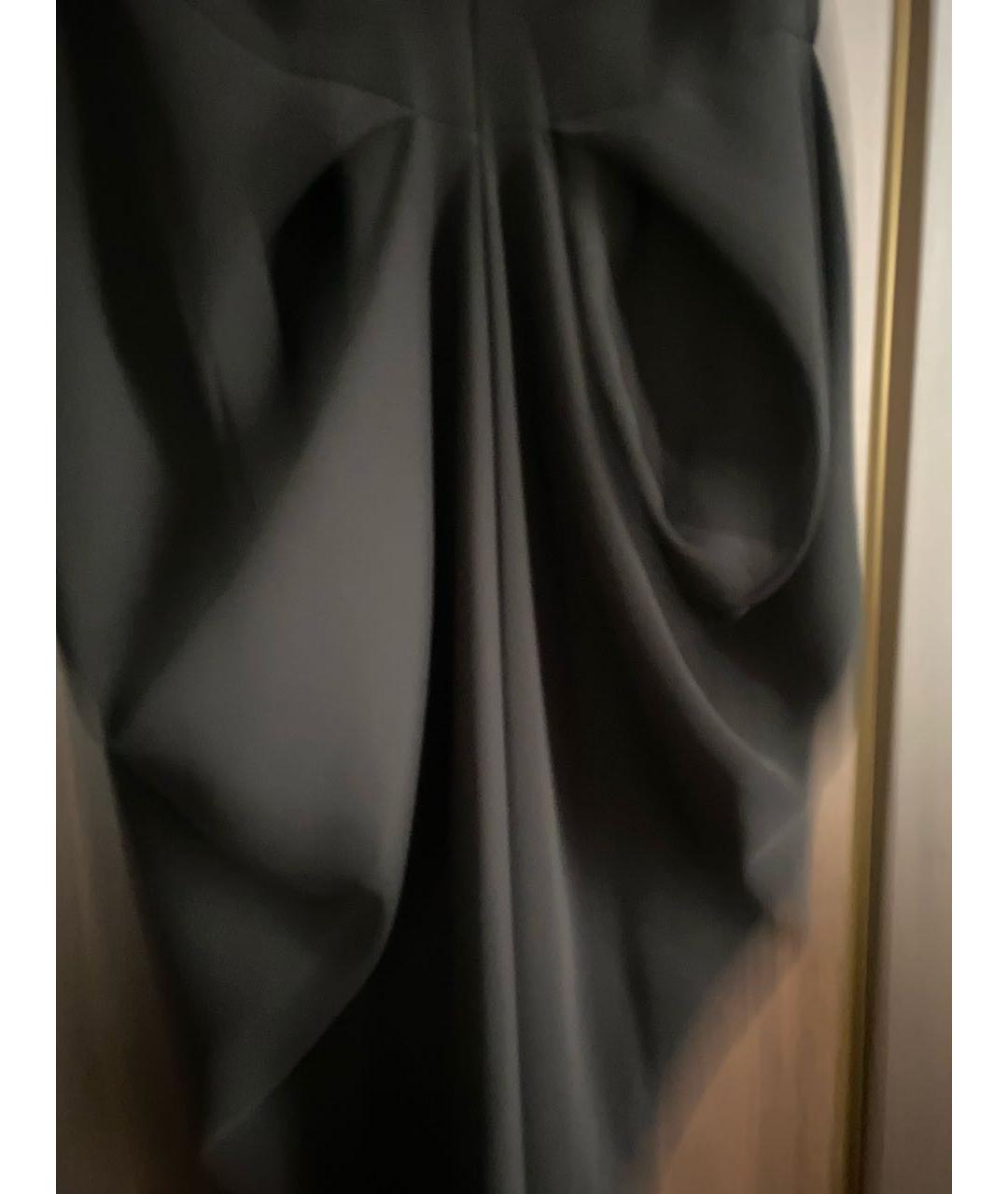 YVES SAINT LAURENT VINTAGE Черное полиэстеровое коктейльное платье, фото 3