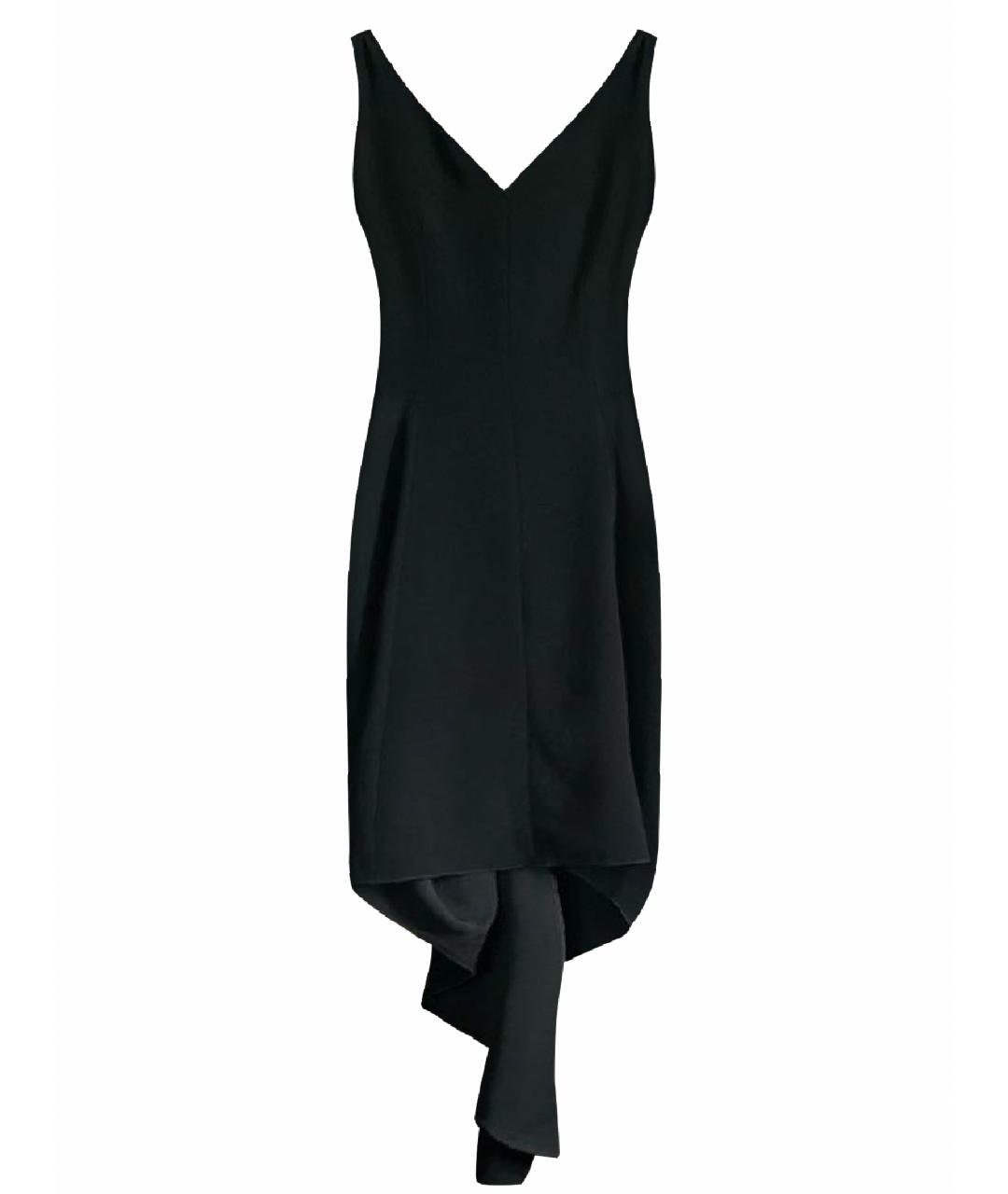 YVES SAINT LAURENT VINTAGE Черное полиэстеровое коктейльное платье, фото 1