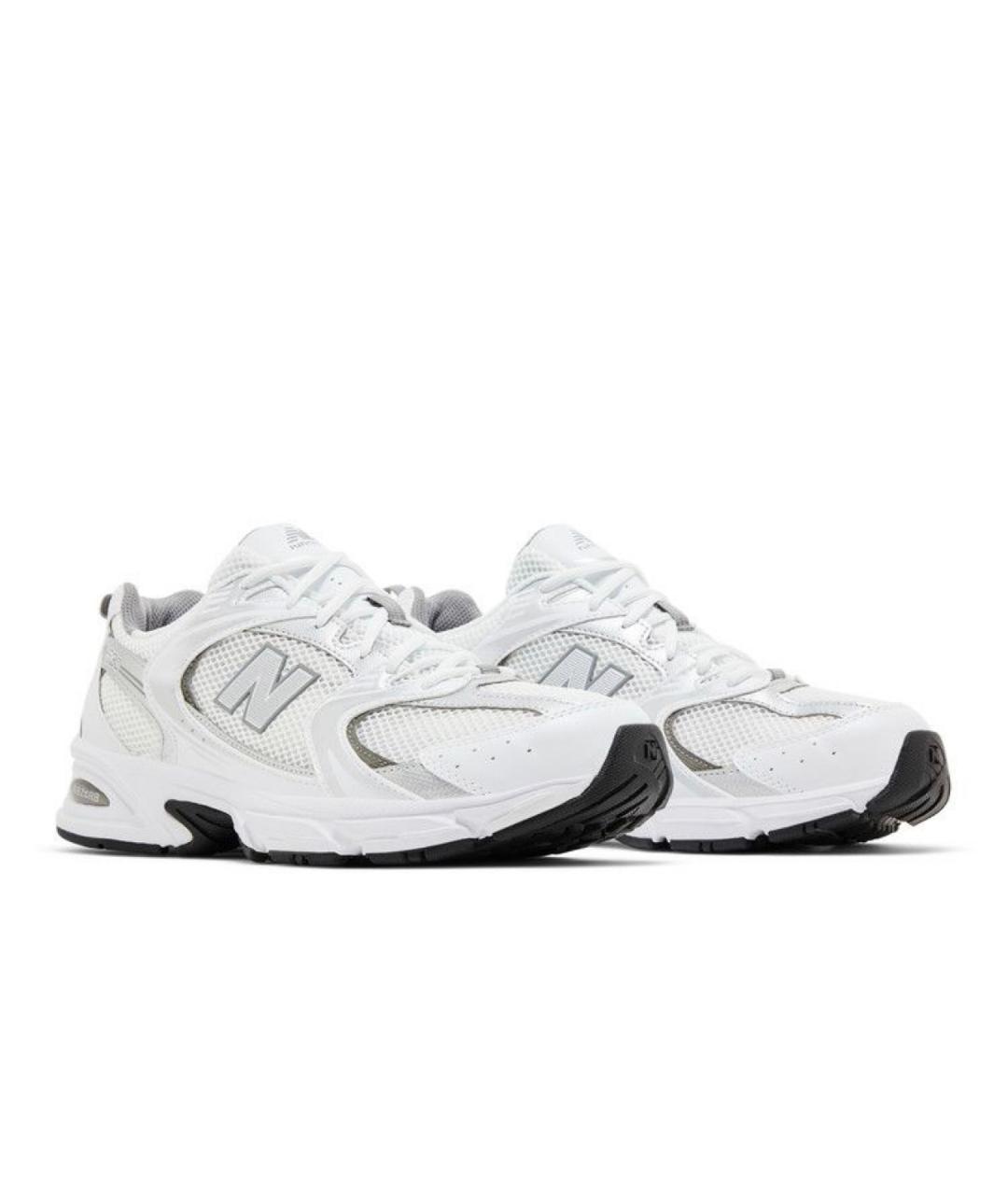 NEW BALANCE Серебряные текстильные кроссовки, фото 4
