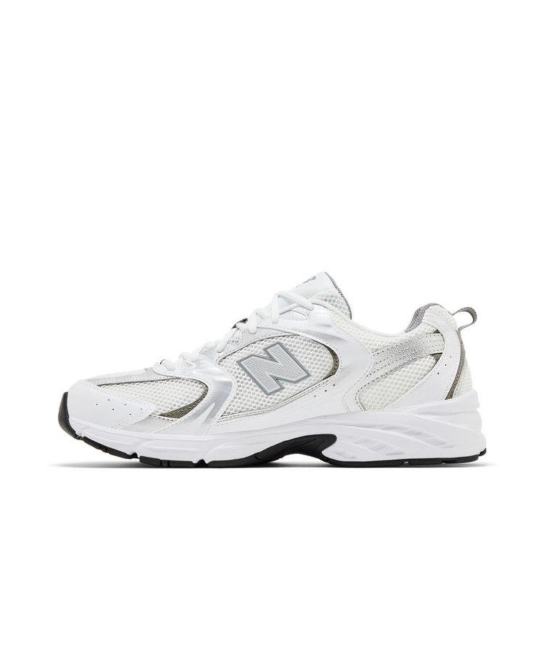 NEW BALANCE Серебряные текстильные кроссовки, фото 3