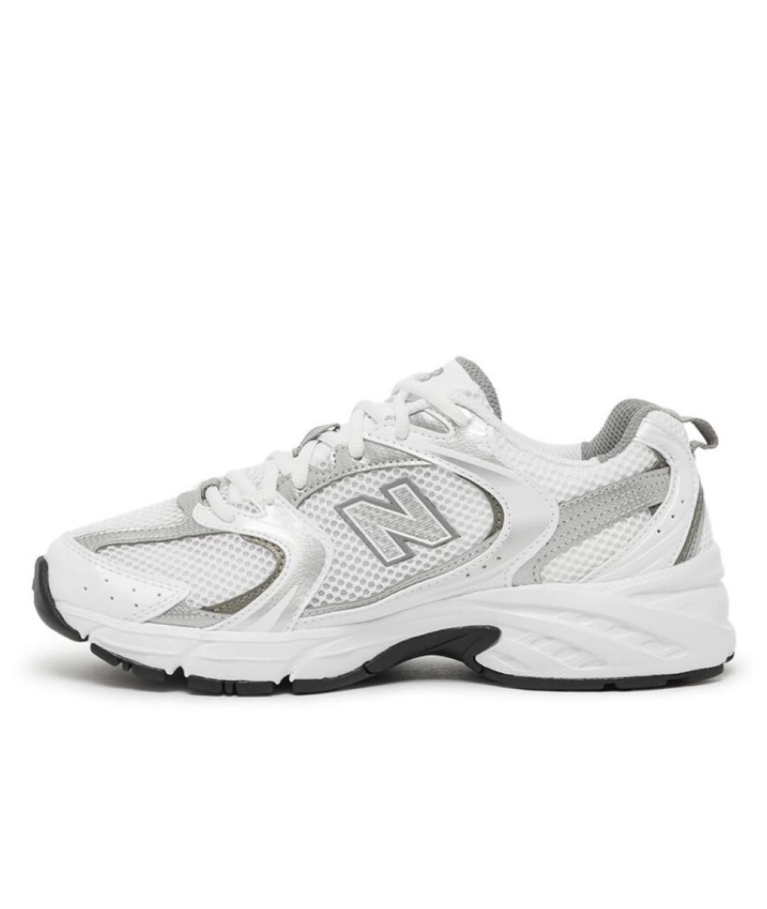 NEW BALANCE Серебряные текстильные кроссовки, фото 2