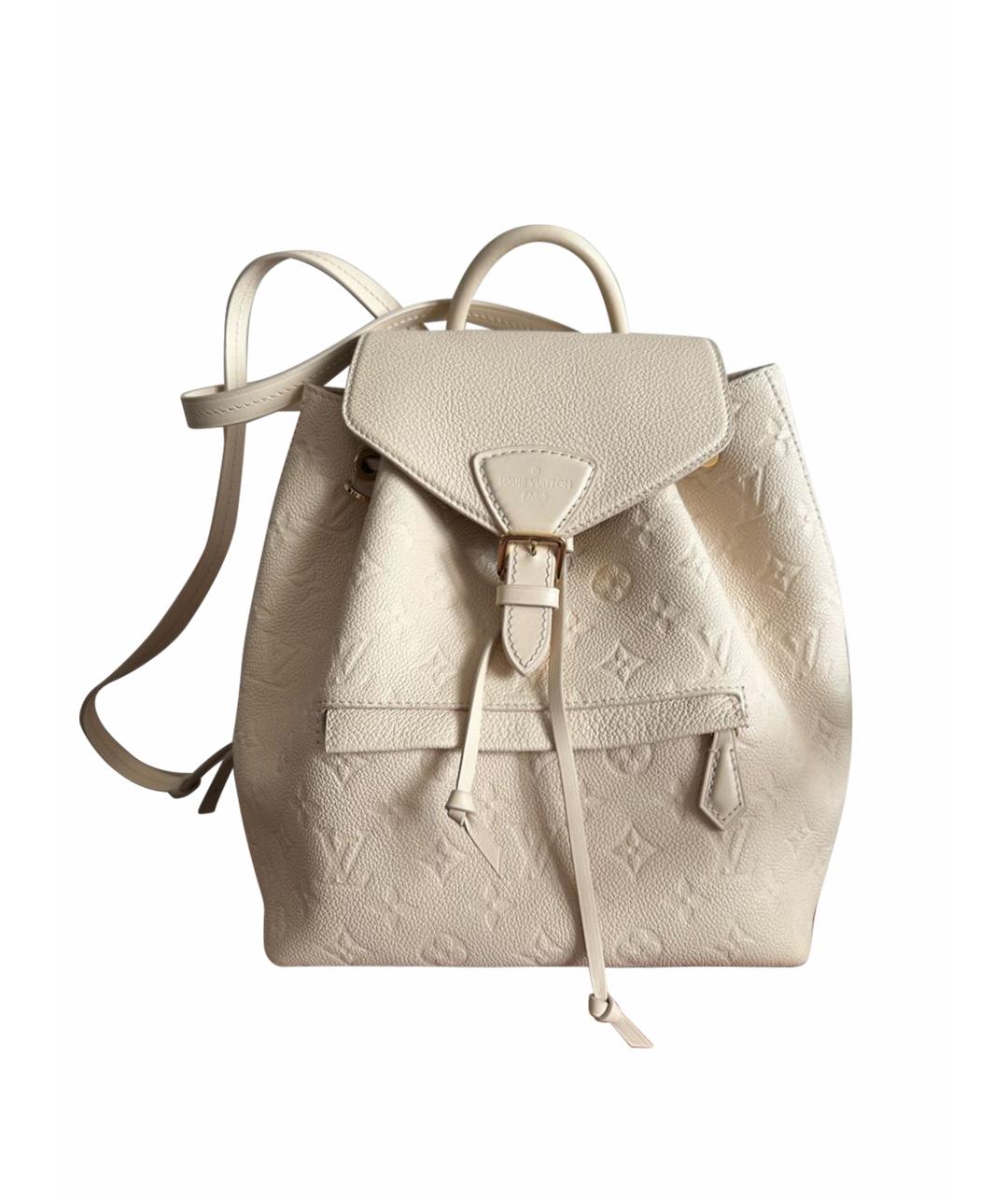 LOUIS VUITTON Белый кожаный рюкзак, фото 1