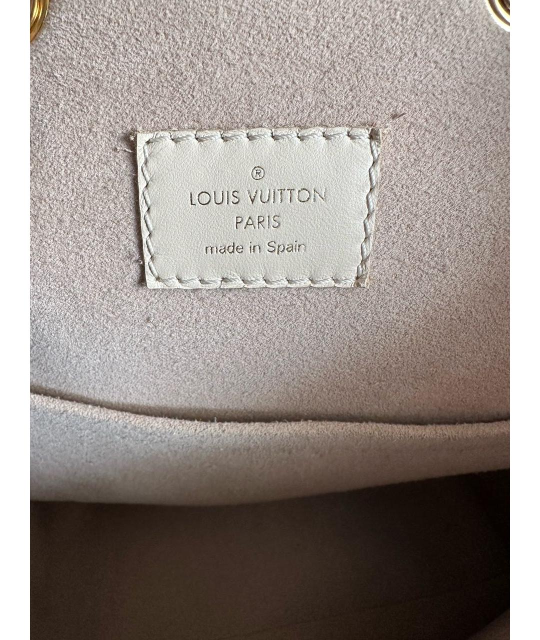 LOUIS VUITTON Белый кожаный рюкзак, фото 8