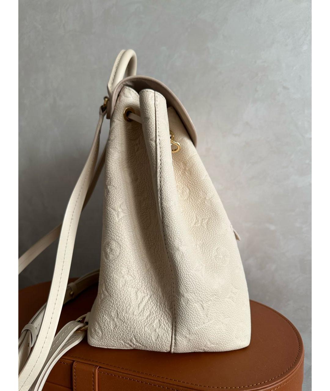 LOUIS VUITTON Белый кожаный рюкзак, фото 5