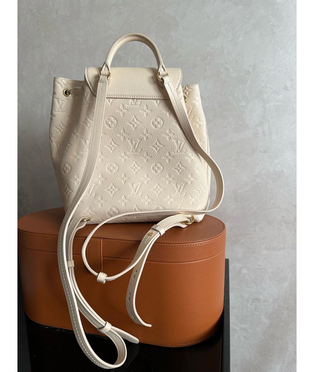 LOUIS VUITTON Белый кожаный рюкзак, фото 2