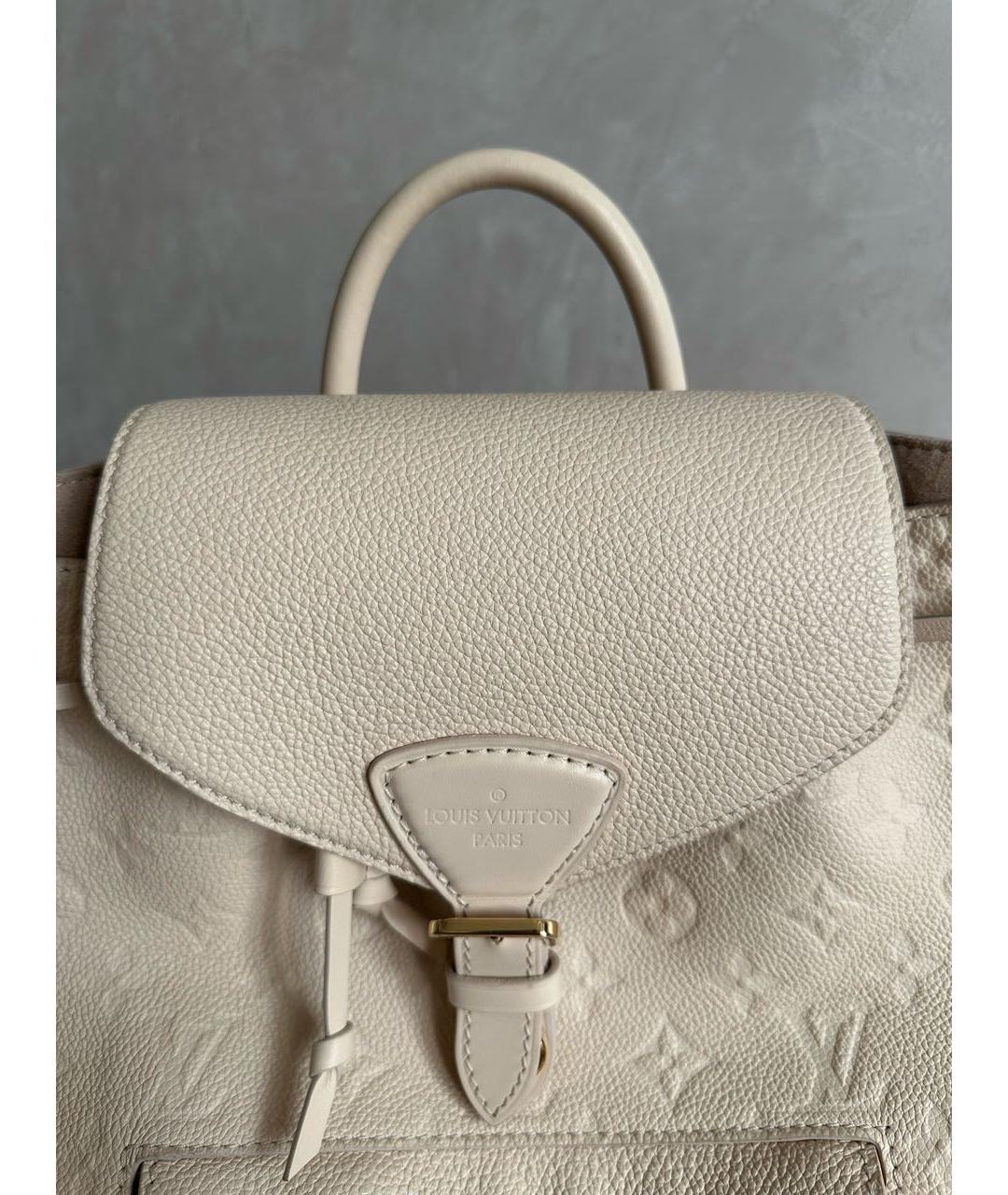 LOUIS VUITTON Белый кожаный рюкзак, фото 7