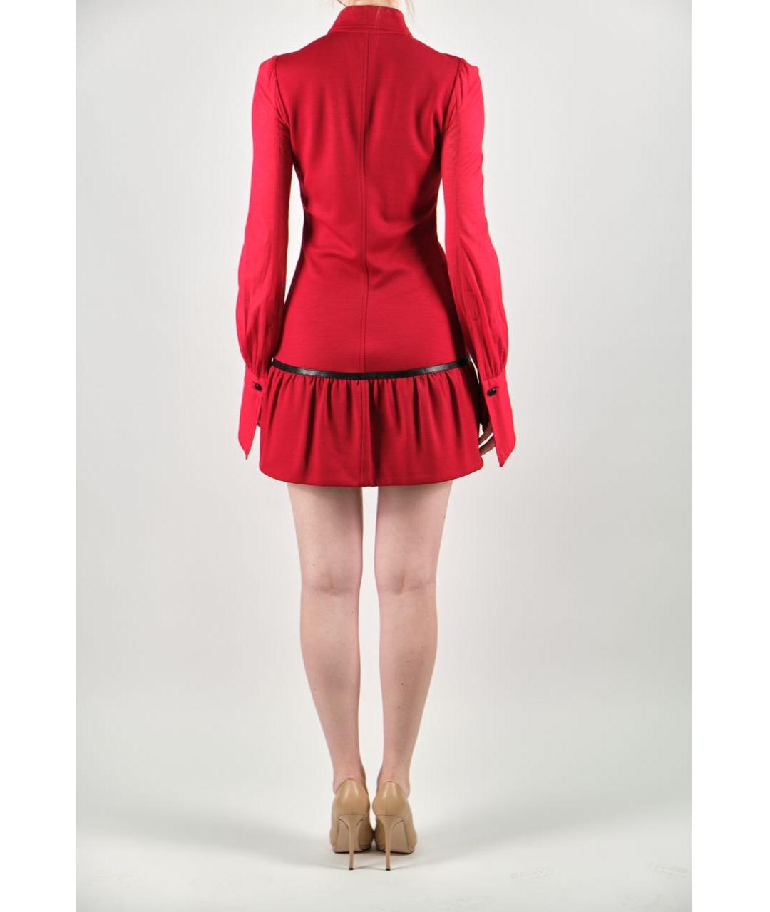 GIANFRANCO FERRE Красное хлопковое повседневное платье, фото 2
