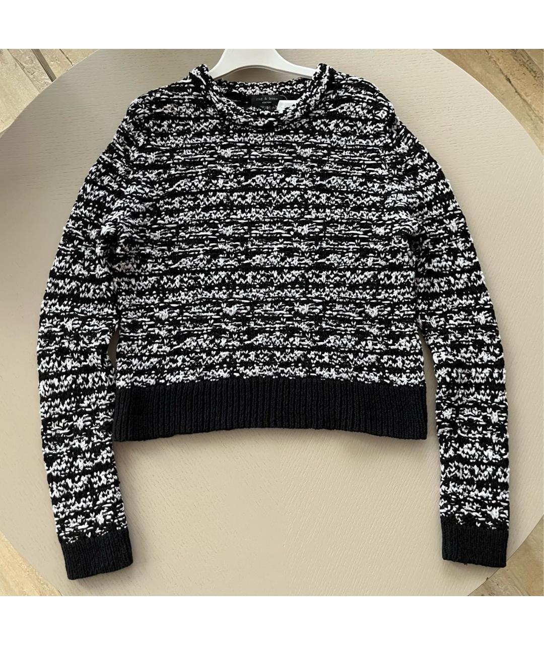 RAG&BONE Черный хлопковый джемпер / свитер, фото 5