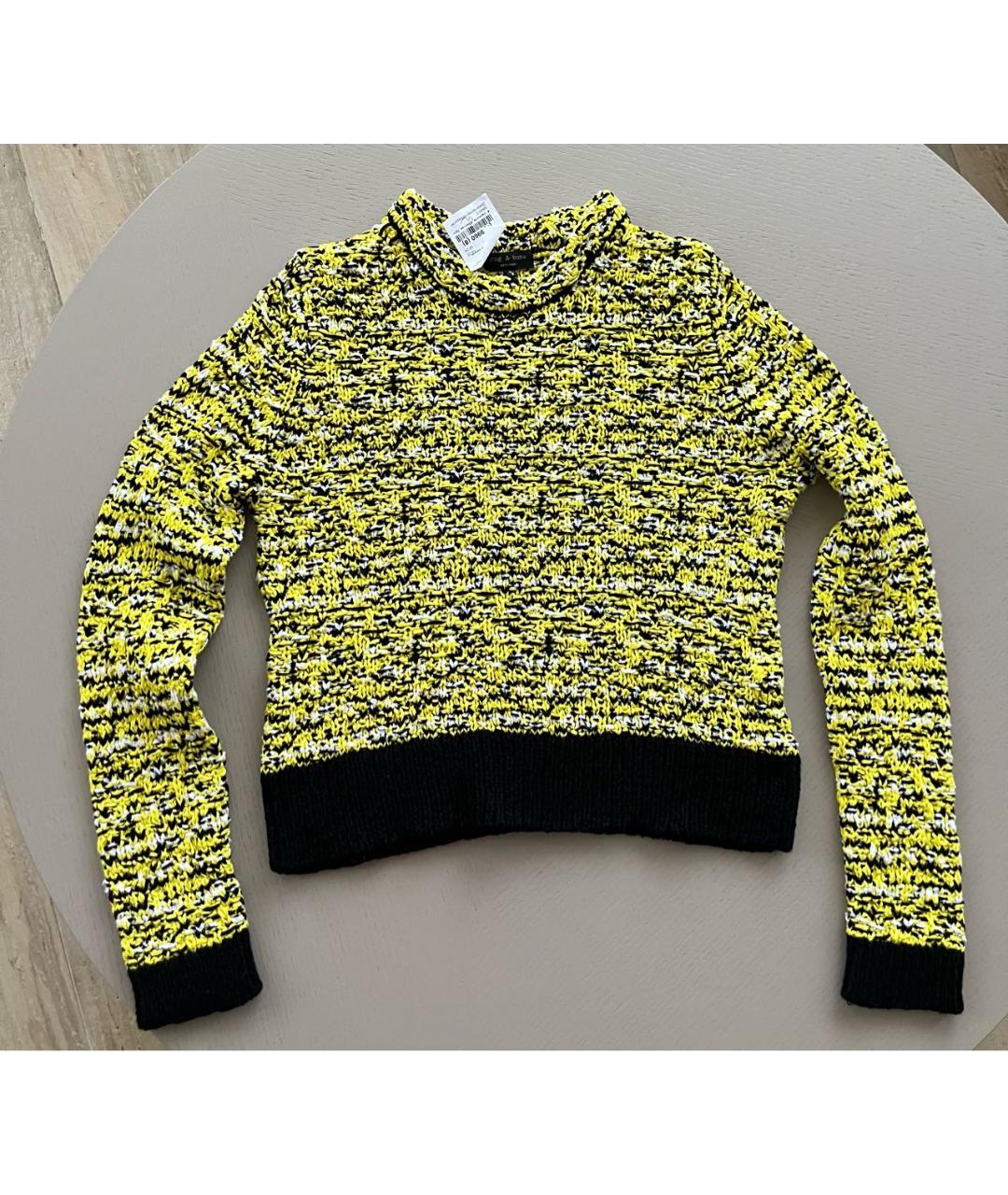 RAG&BONE Желтый хлопковый джемпер / свитер, фото 5