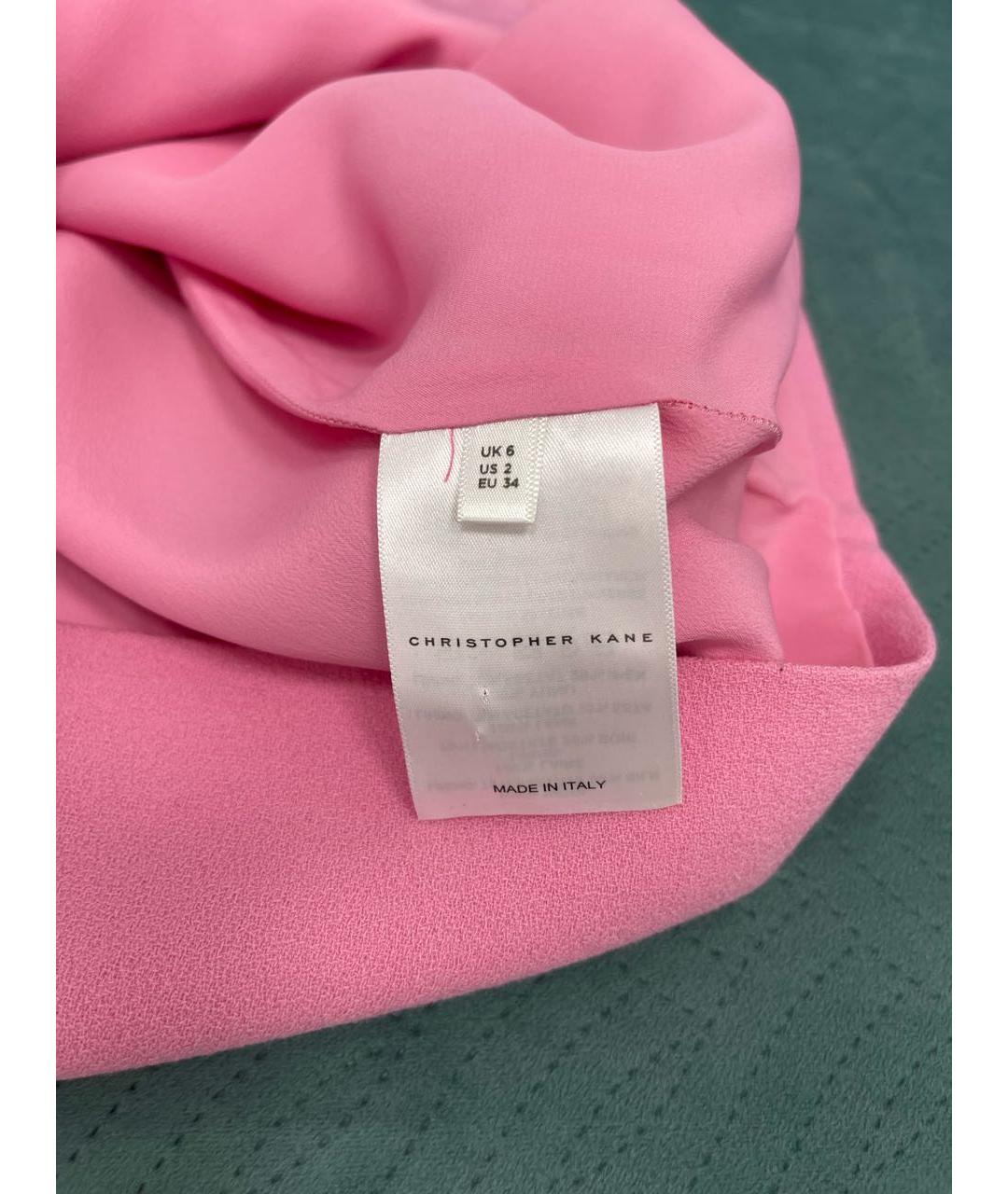 CHRISTOPHER KANE Розовая шерстяная юбка мини, фото 4
