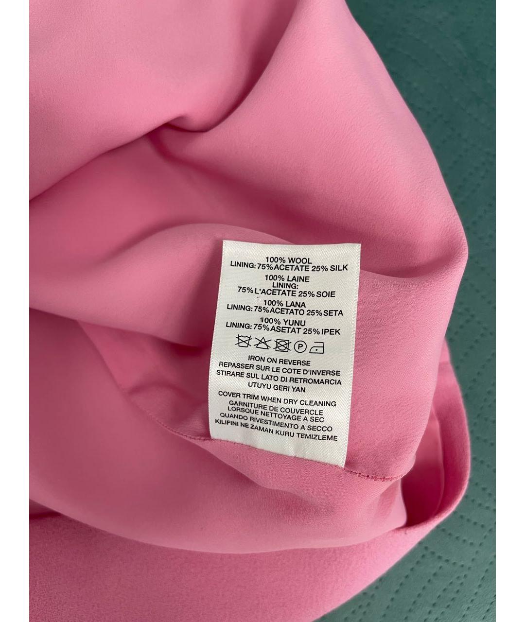 CHRISTOPHER KANE Розовая шерстяная юбка мини, фото 5