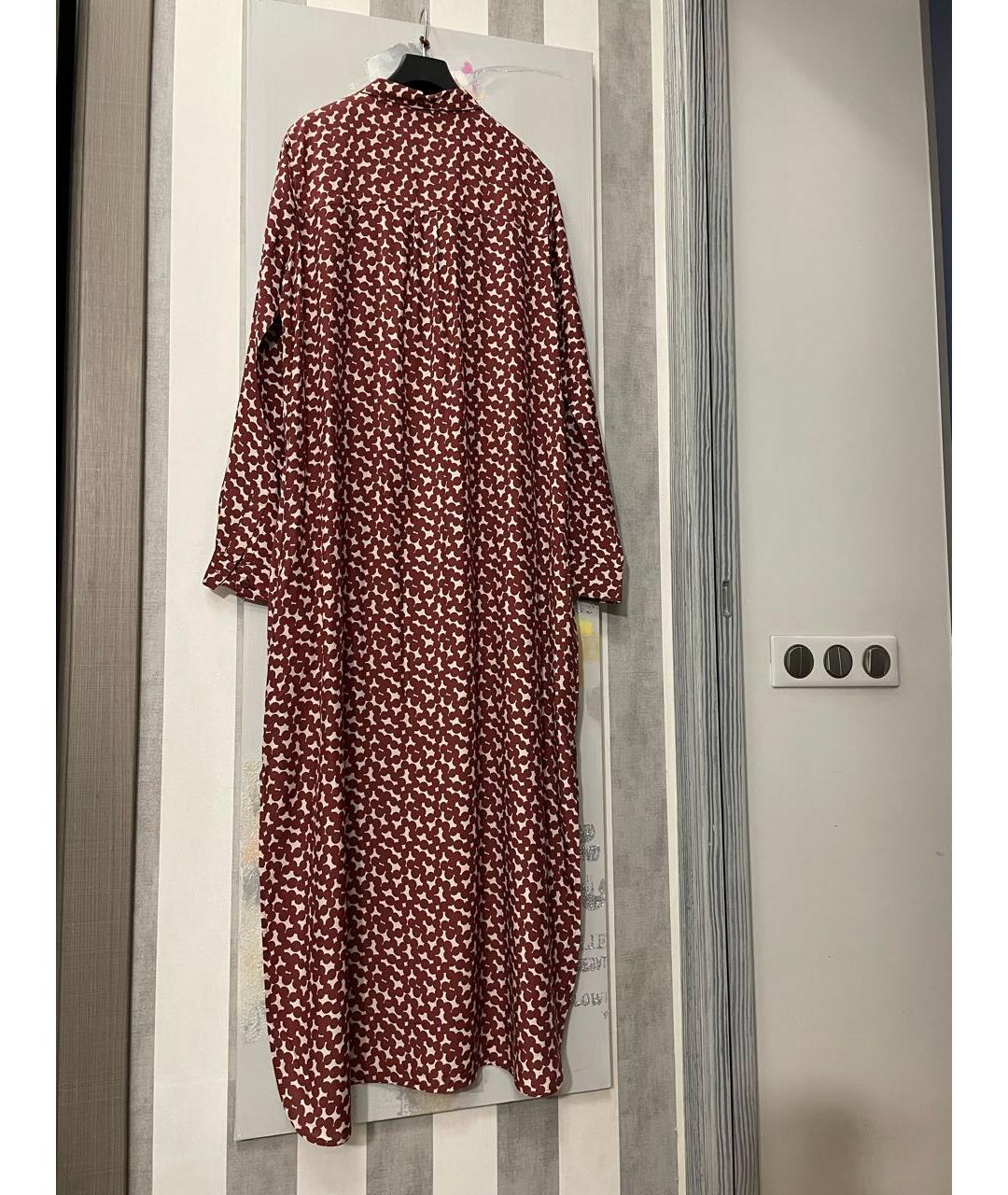 ESSENTIEL ANTWERP Бордовое вискозное повседневное платье, фото 2