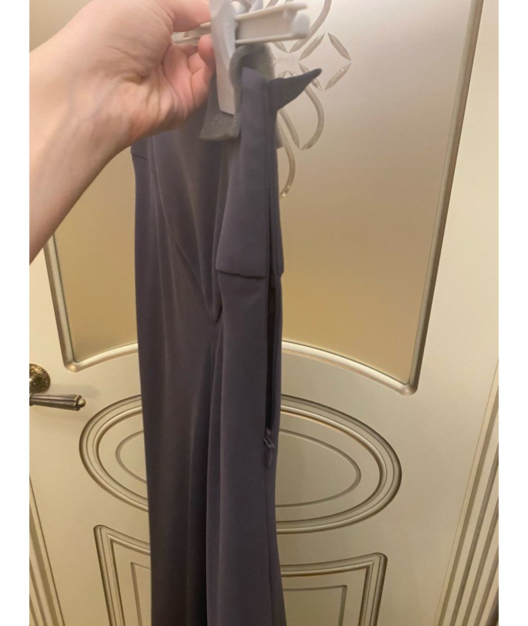 ARMANI COLLEZIONI Черная хлопко-эластановая юбка макси, фото 6