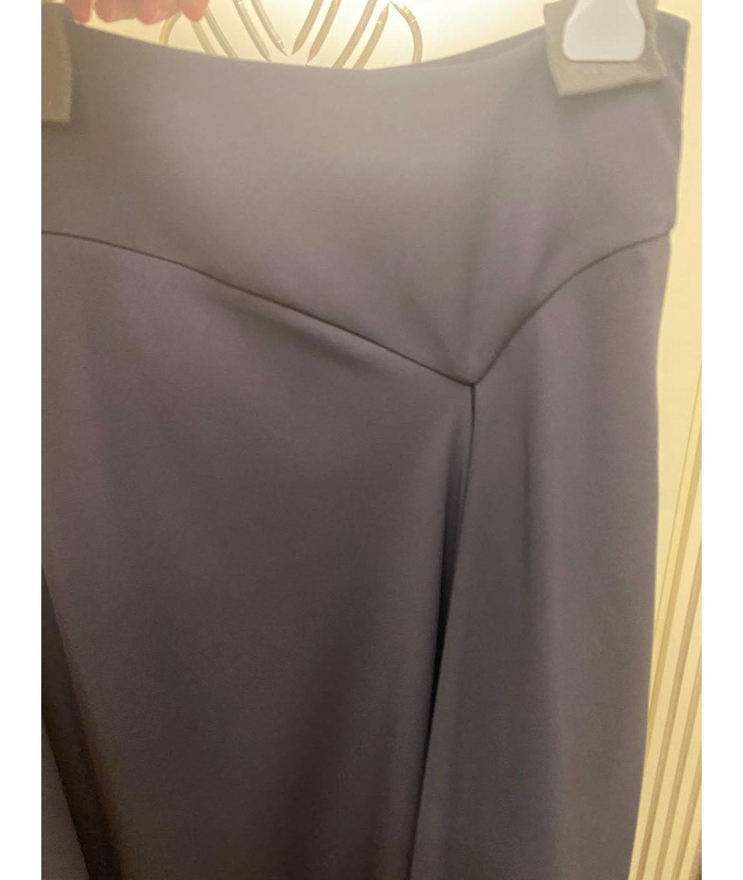 ARMANI COLLEZIONI Черная хлопко-эластановая юбка макси, фото 3