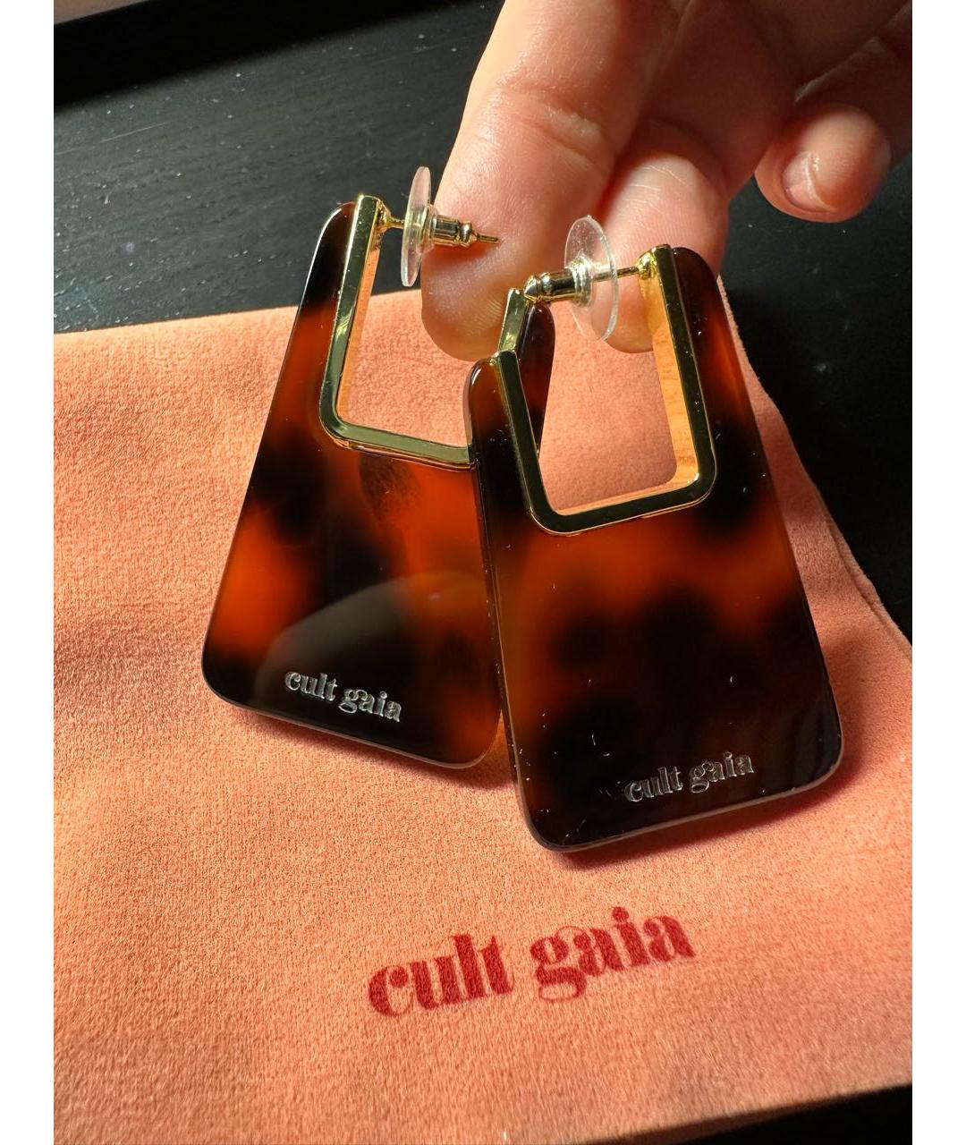 CULT GAIA Коричневые серьги, фото 3