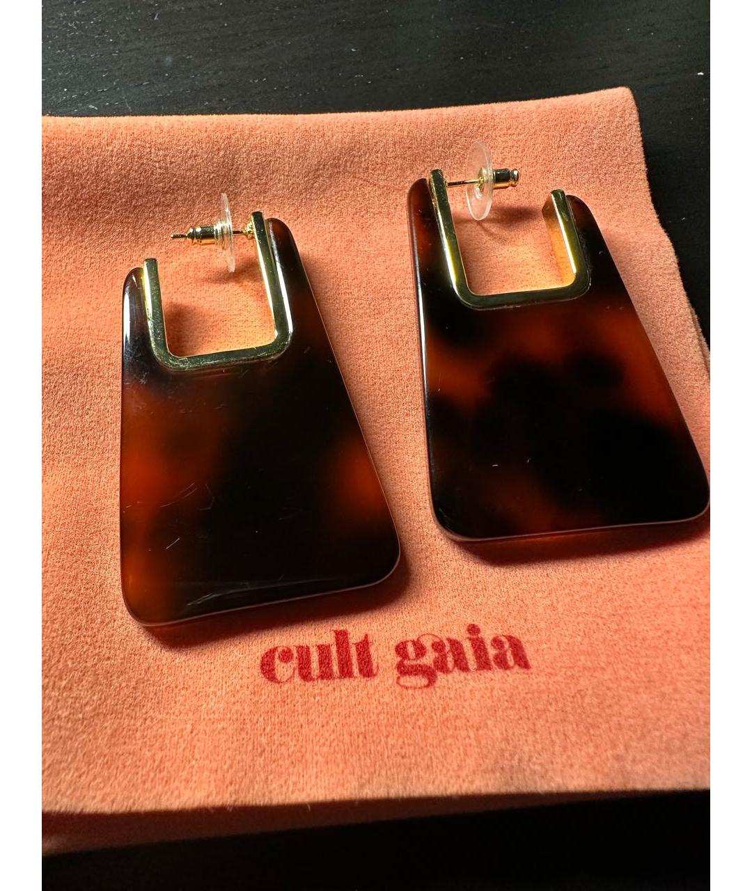 CULT GAIA Коричневые серьги, фото 2