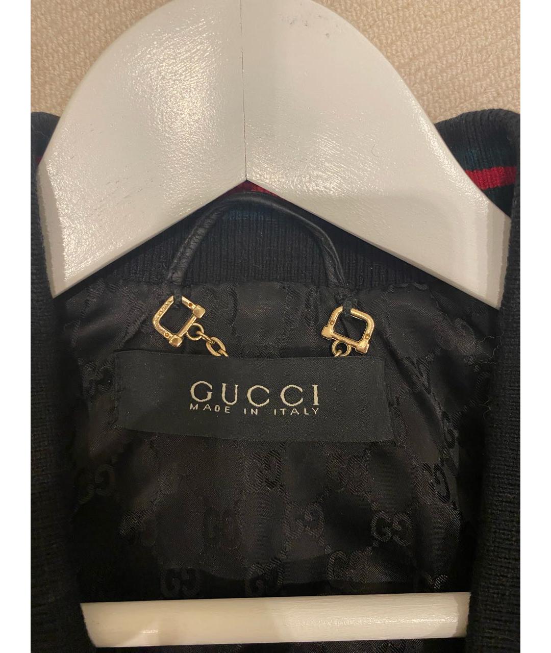 GUCCI Черная кожаная куртка, фото 4