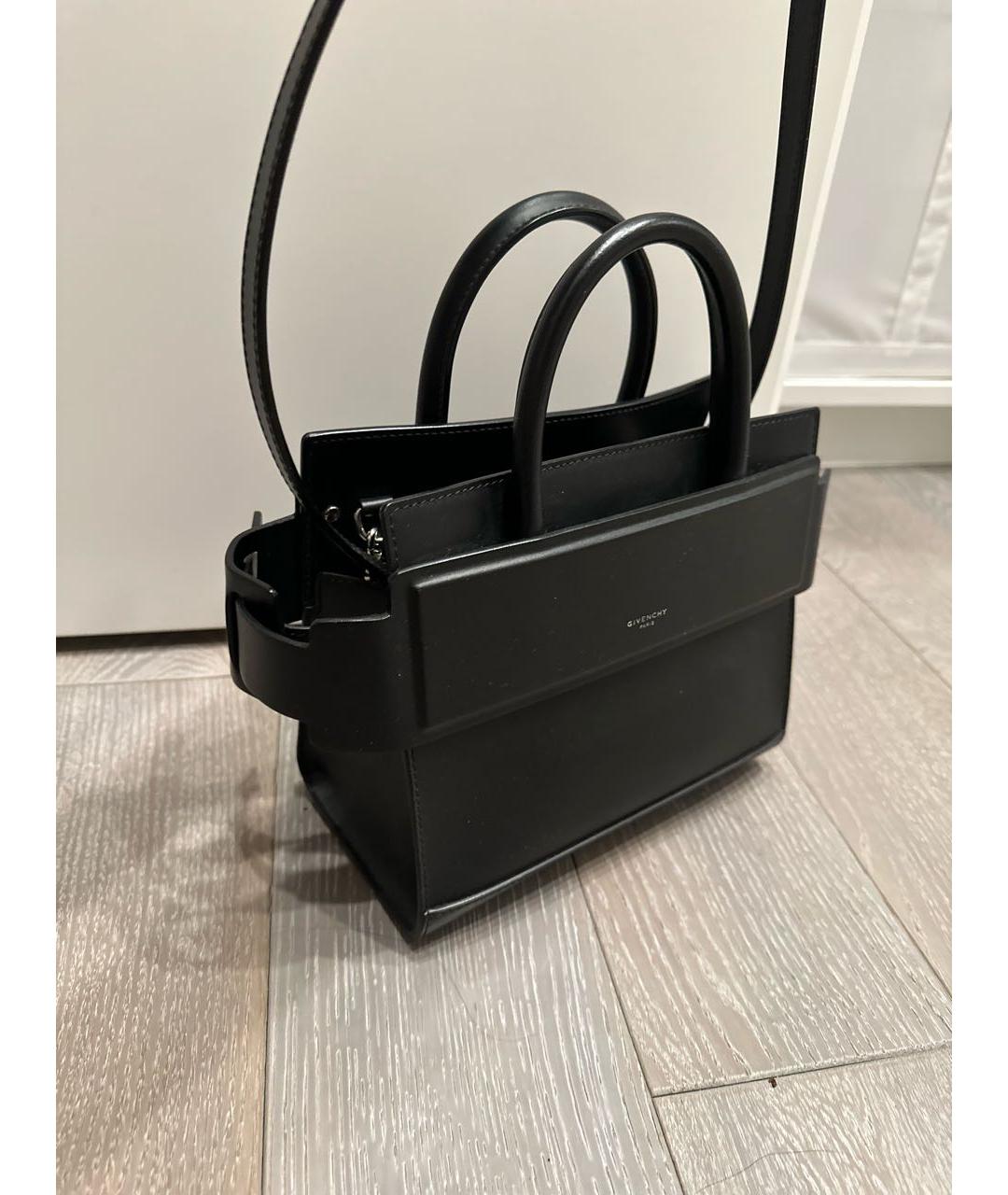 GIVENCHY Черная кожаная сумка с короткими ручками, фото 2