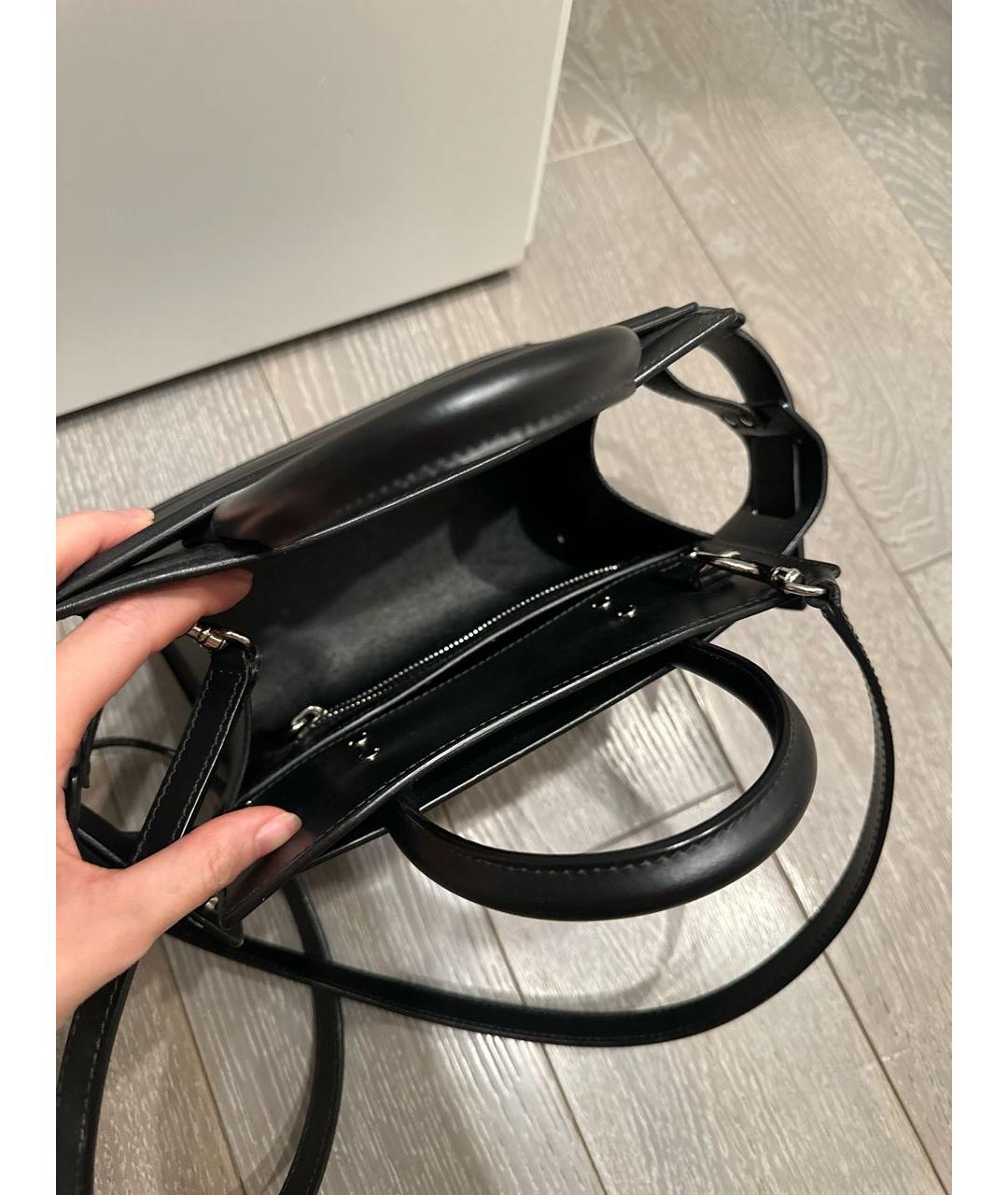GIVENCHY Черная кожаная сумка с короткими ручками, фото 4