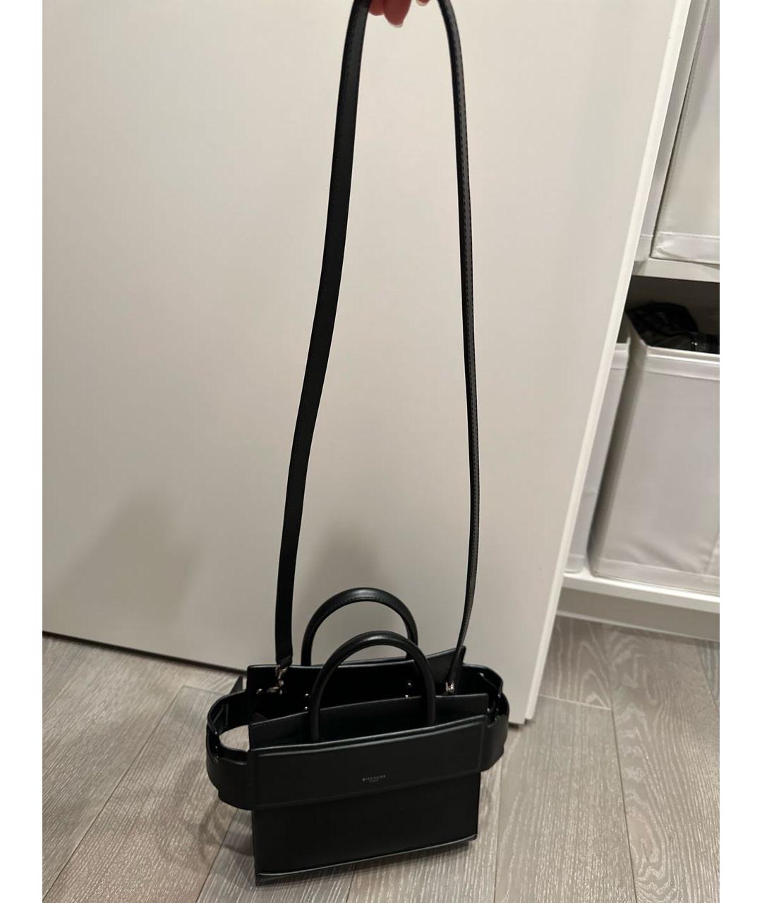 GIVENCHY Черная кожаная сумка с короткими ручками, фото 6