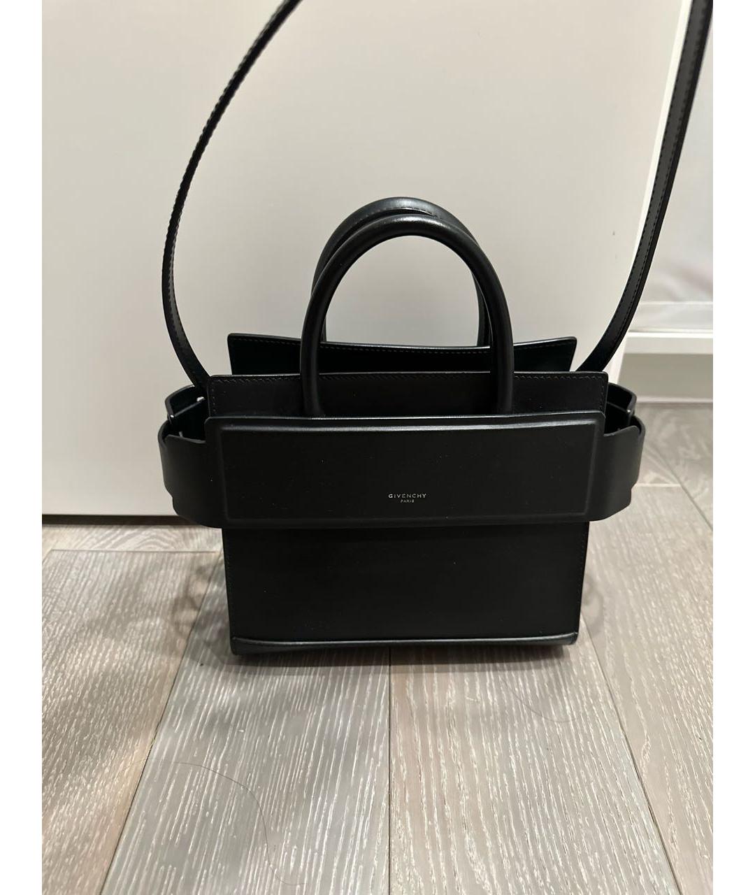 GIVENCHY Черная кожаная сумка с короткими ручками, фото 9