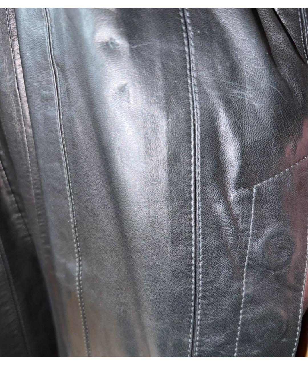 ZILLI Черная кожаная куртка, фото 8