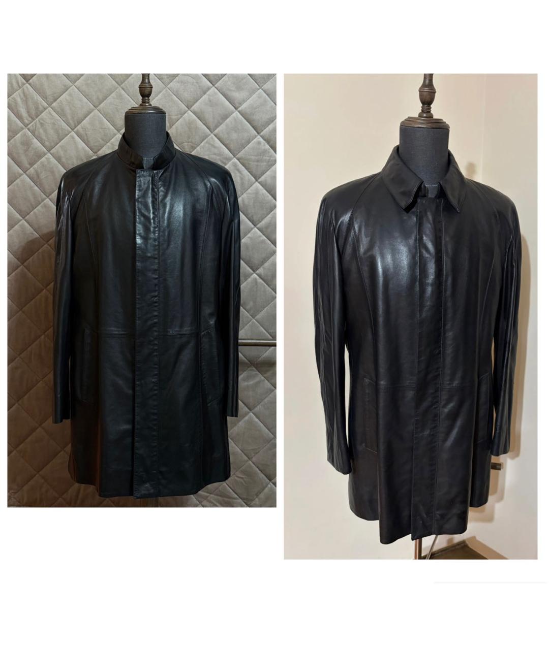 ZILLI Черная кожаная куртка, фото 2