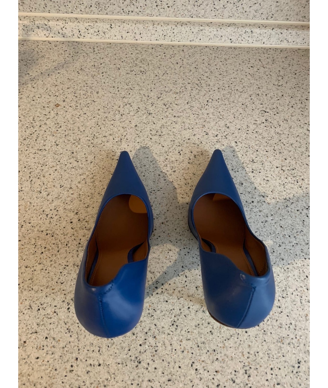 VETEMENTS Синие кожаные туфли, фото 3