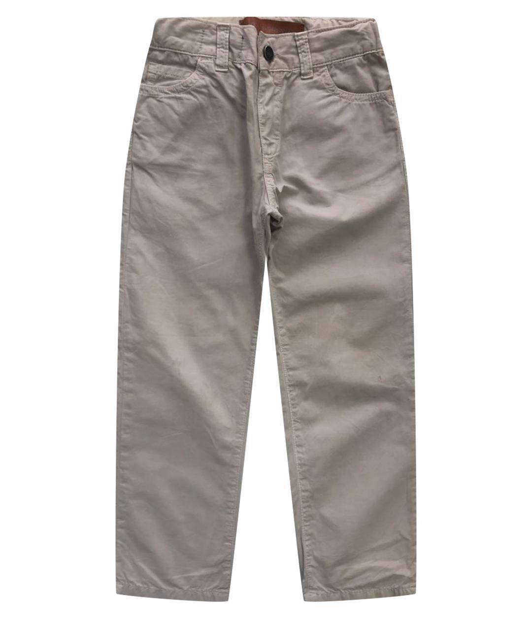 DOLCE&GABBANA Бежевые хлопковые брюки и шорты, фото 1