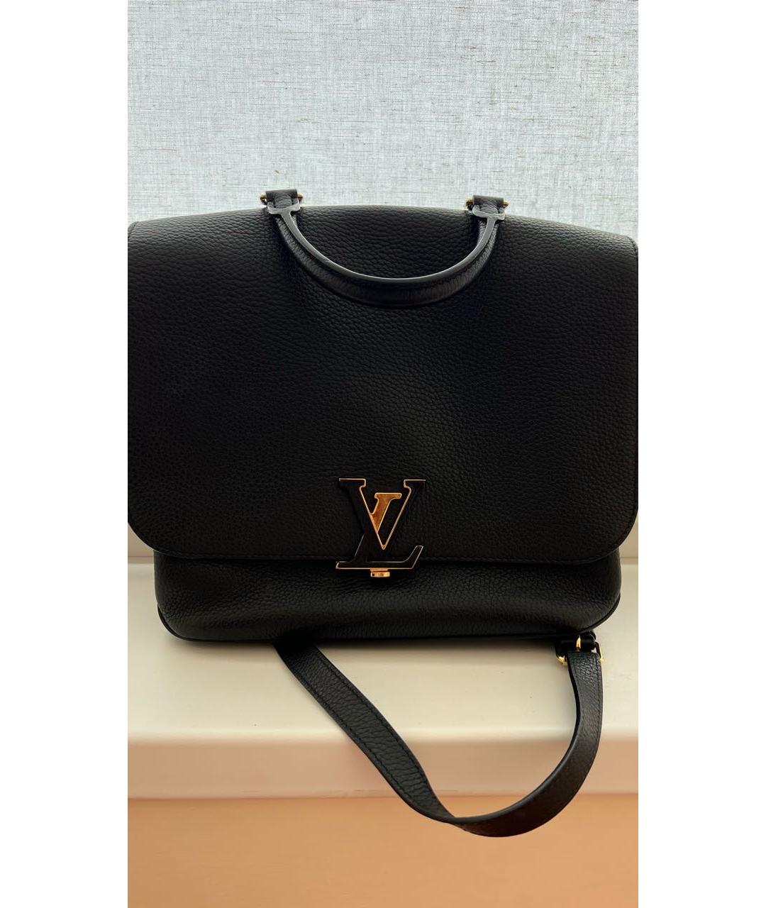 LOUIS VUITTON PRE-OWNED Черная кожаная сумка с короткими ручками, фото 2