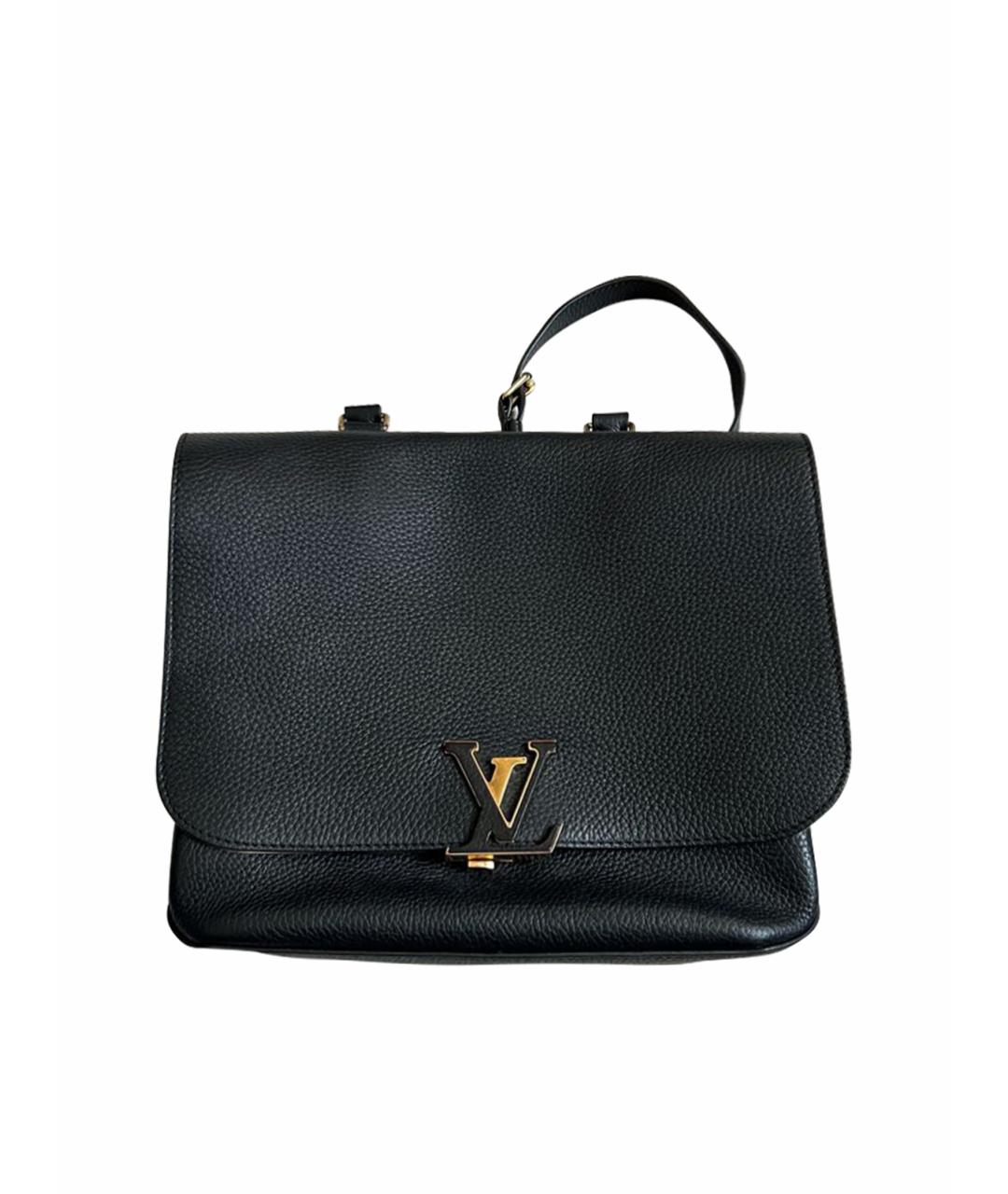 LOUIS VUITTON PRE-OWNED Черная кожаная сумка с короткими ручками, фото 1