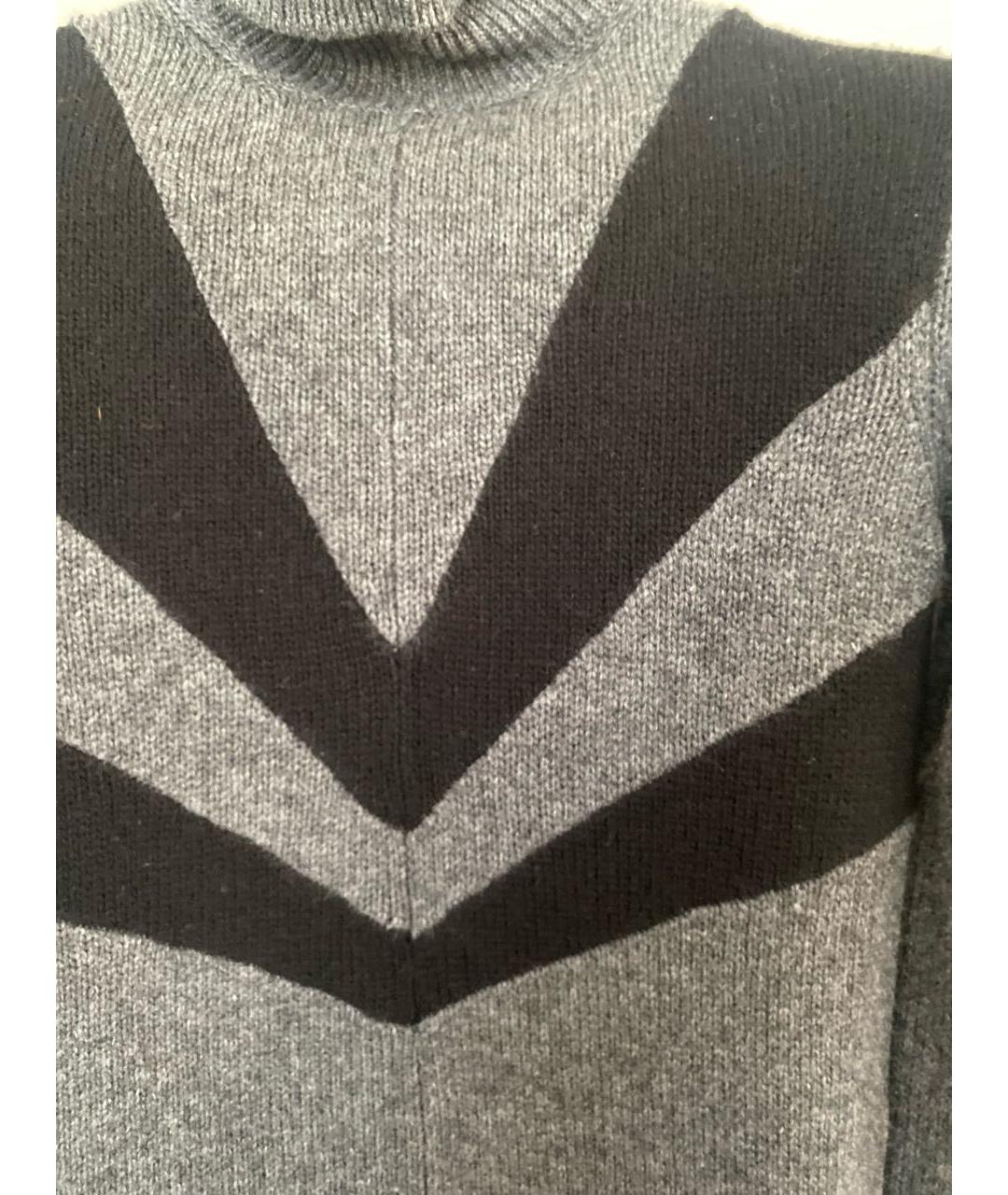 GUCCI Серый шерстяной джемпер / свитер, фото 3