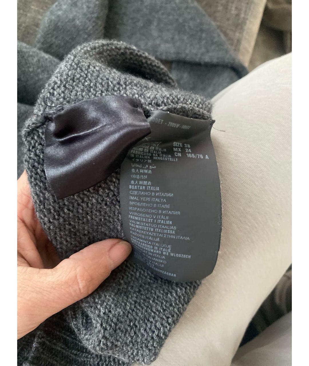 GUCCI Серый шерстяной джемпер / свитер, фото 5