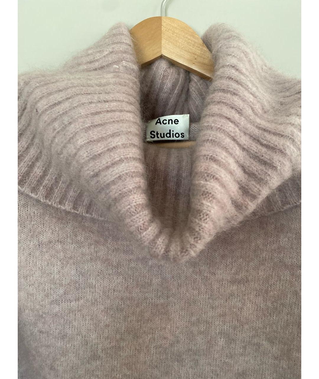 ACNE STUDIOS Розовый шерстяной джемпер / свитер, фото 3