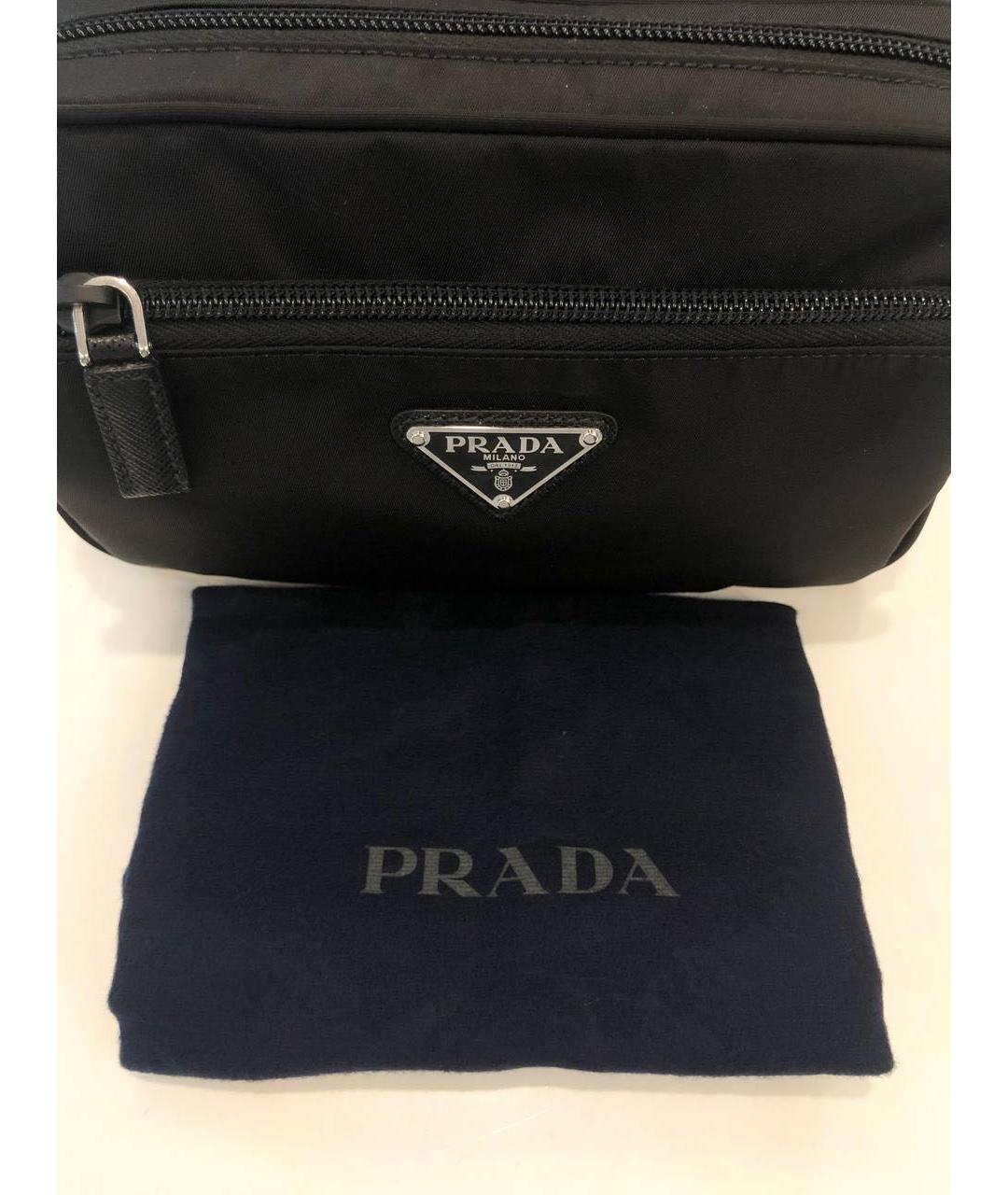 PRADA Черная поясная сумка, фото 8