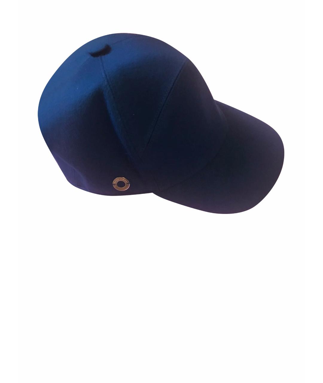 LORO PIANA Темно-синяя кашемировая кепка, фото 1