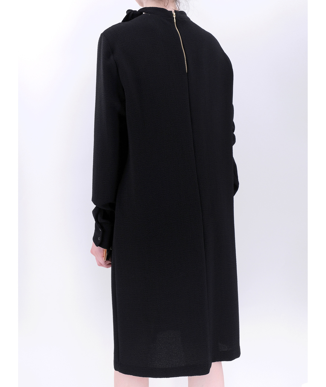 ROCHAS Черное полиэстеровое повседневное платье, фото 3