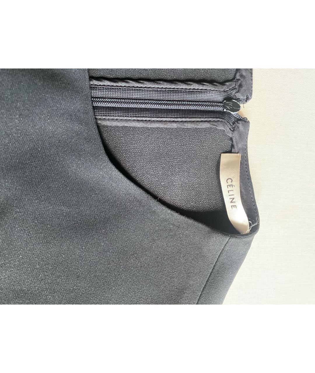 CELINE Черное полиамидовое повседневное платье, фото 3