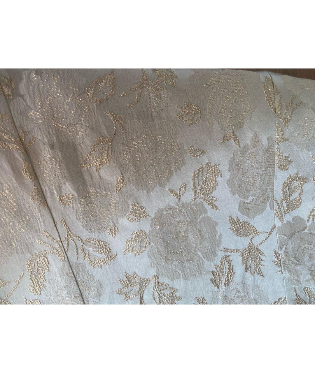 DOLCE&GABBANA Серебряное вискозное коктейльное платье, фото 4