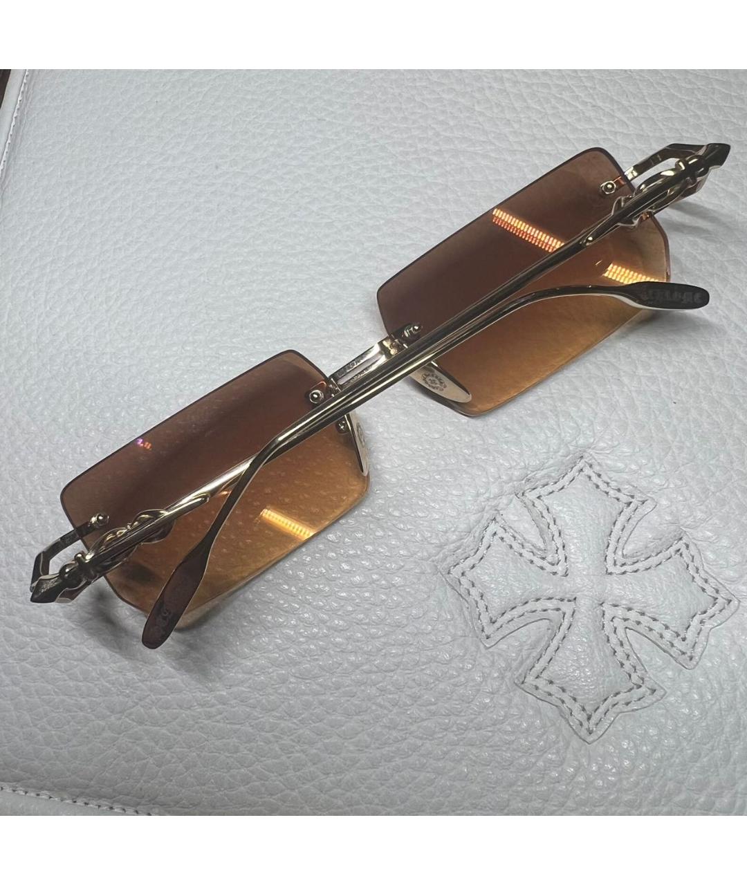 CHROME HEARTS Коричневые солнцезащитные очки, фото 3