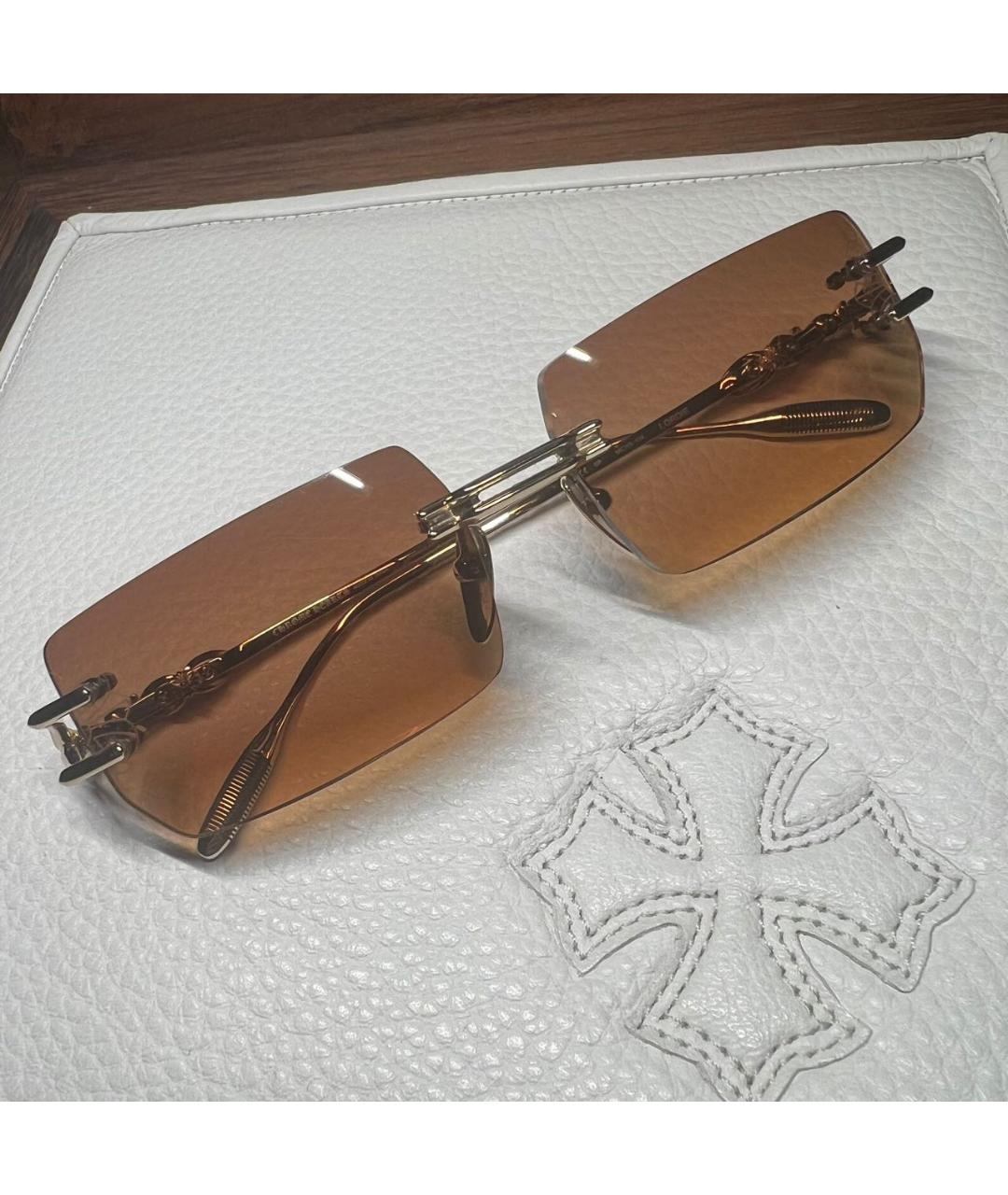 CHROME HEARTS Коричневые солнцезащитные очки, фото 5