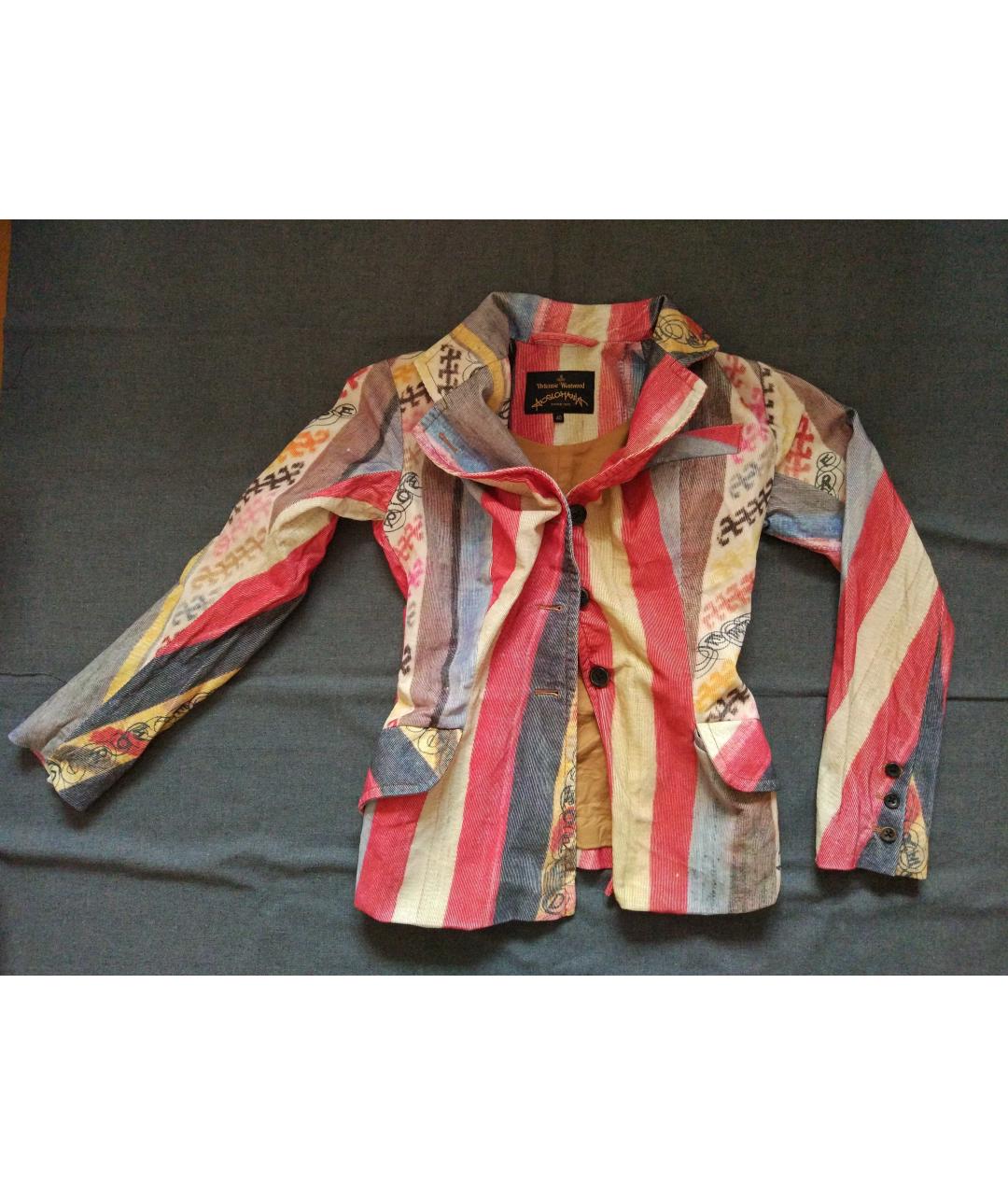 VIVIENNE WESTWOOD ANGLOMANIA Мульти хлопковый жакет/пиджак, фото 9